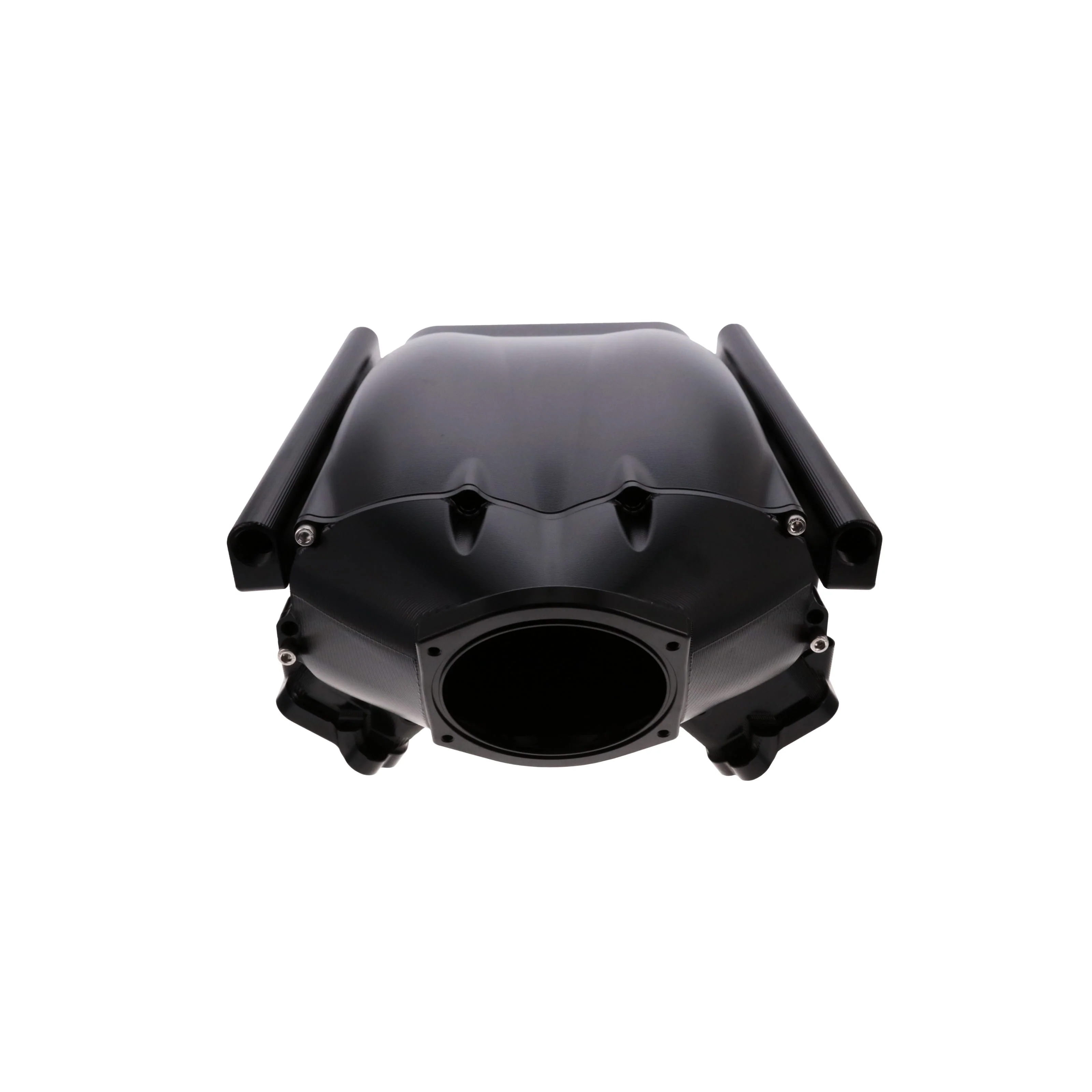 GM LS Rectangle Port V Series Billet Aluminum Low-Rise Intake Manifold - Black - Image 2