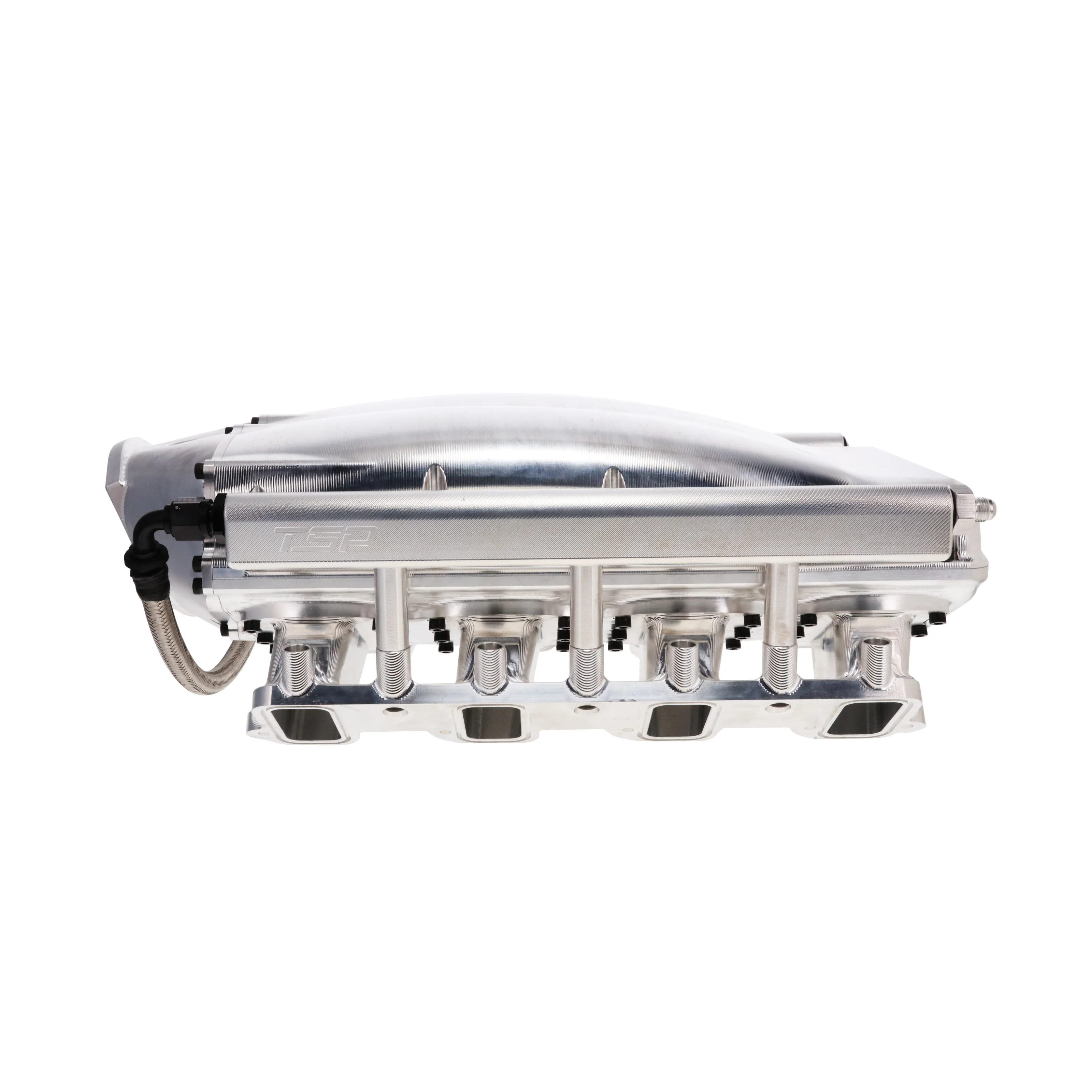 GM LS Rectangle Port V Series Billet Aluminum Low-Rise Intake Manifold - Natural - Image 5