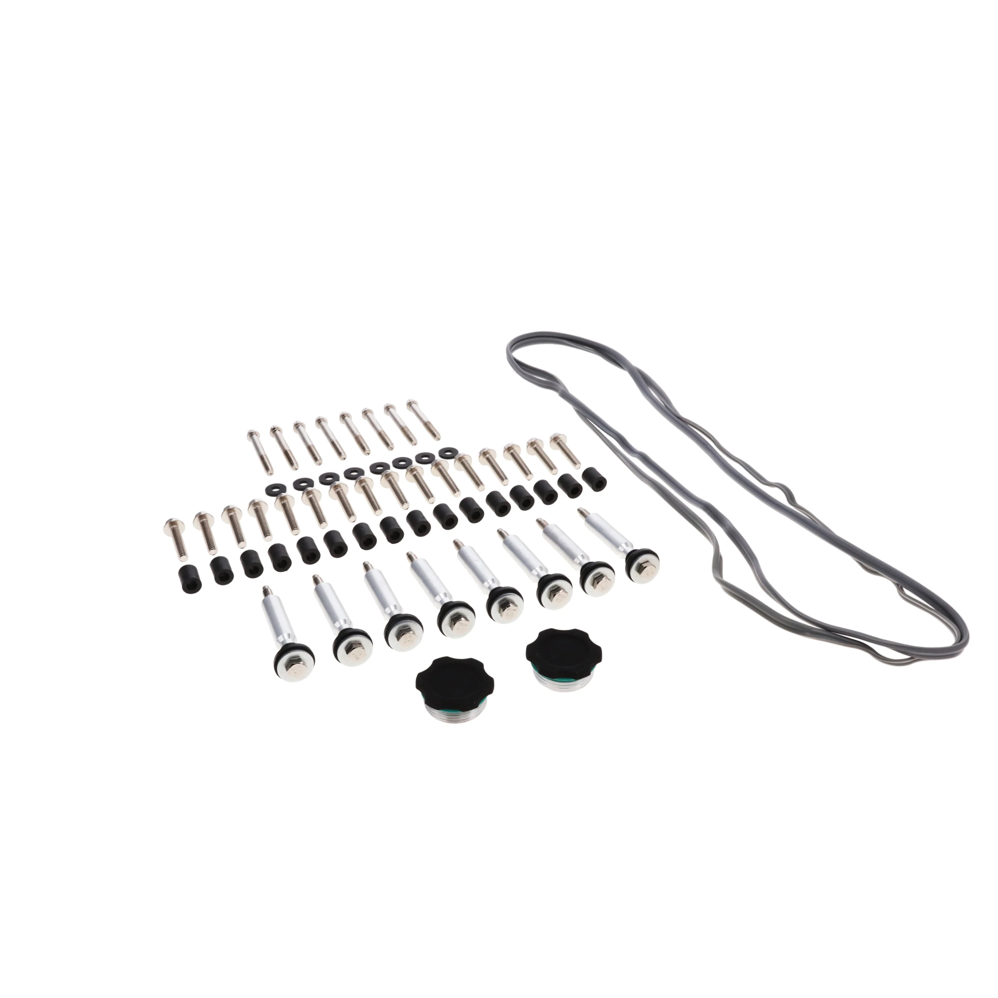 GM LS Smooth Cast Aluminum Valve Covers with Coil Mounts and Covers - Black - Image 3