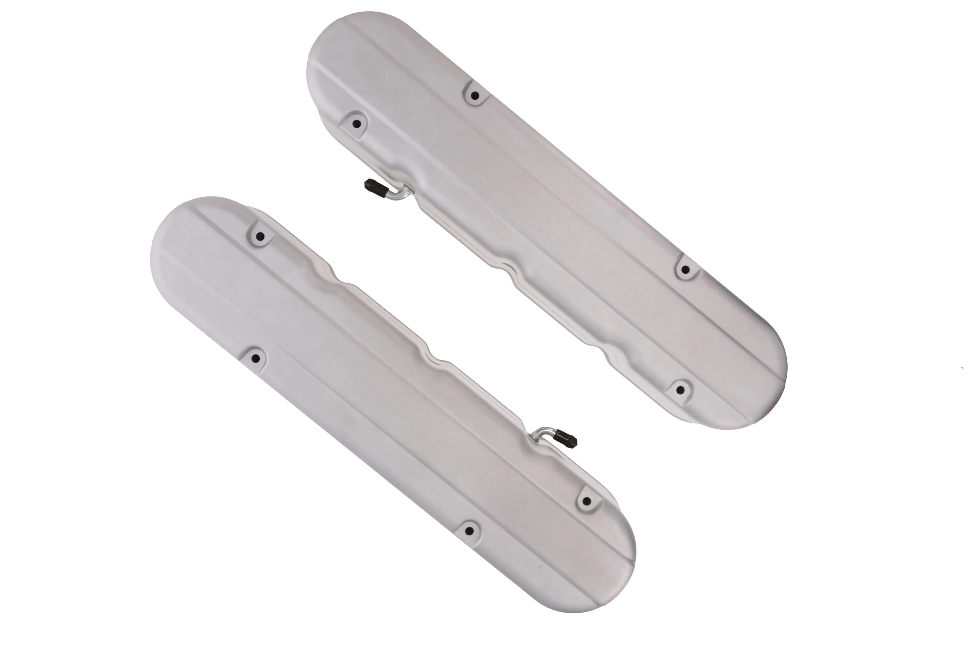 GM LS Smooth Cast Aluminum Valve Covers with Coil Mounts and Covers - Satin - Image 3