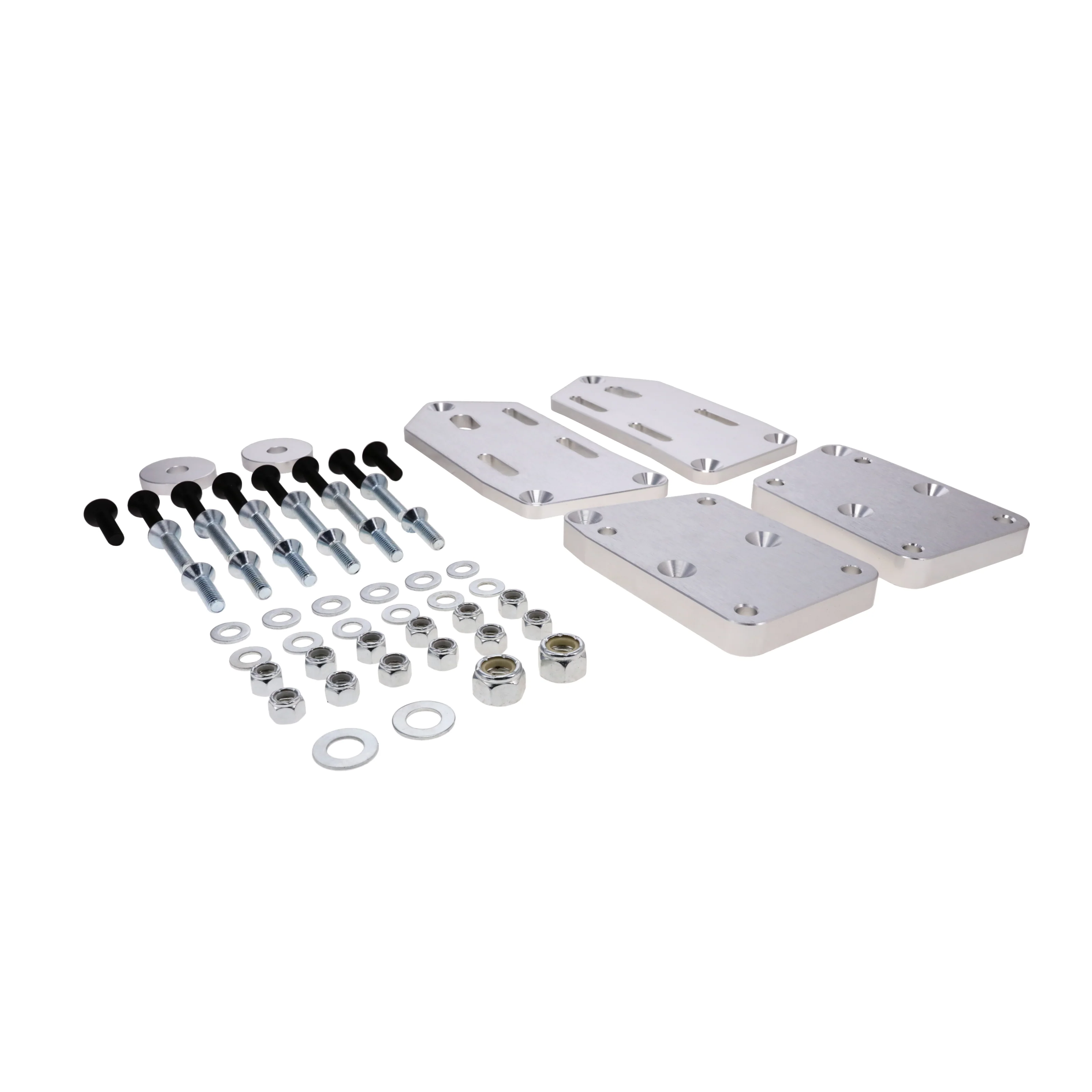 GM LS to Ford Fox Body Natural Motor Mount Adapter Plates - Image 2