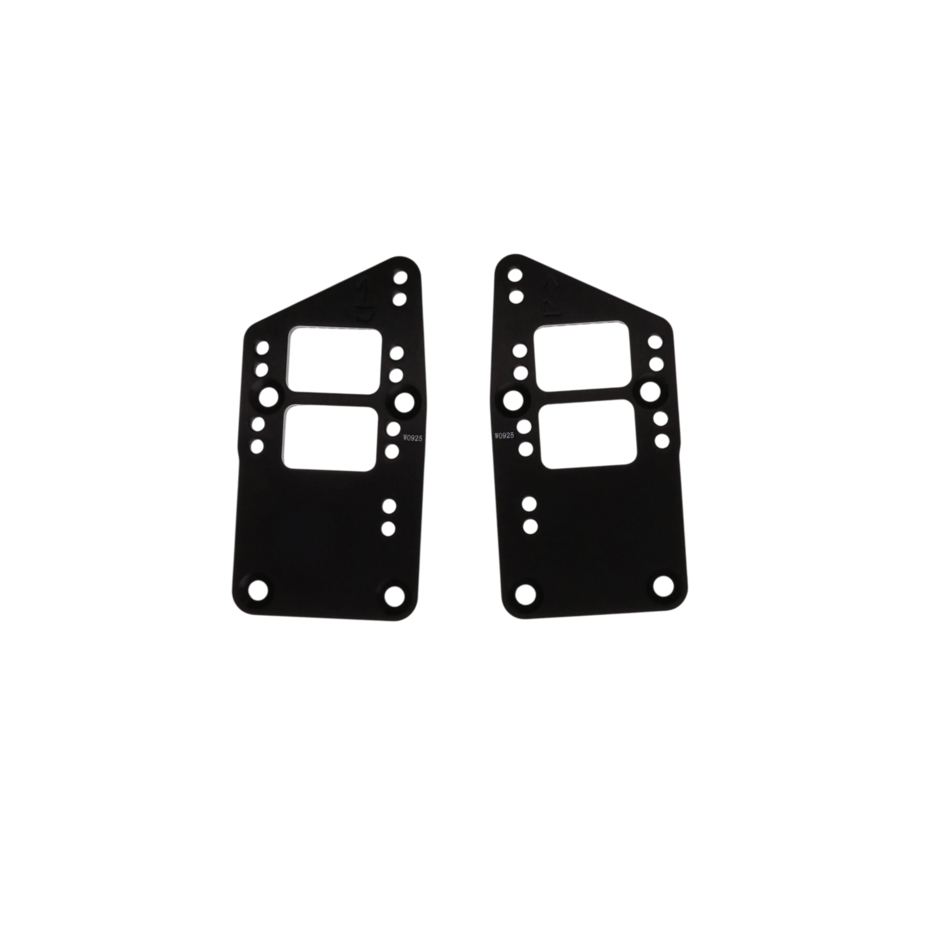 GM LS to Small Block/Big Block Chevy Motor Mount Adapter Plates - Black - Image 2