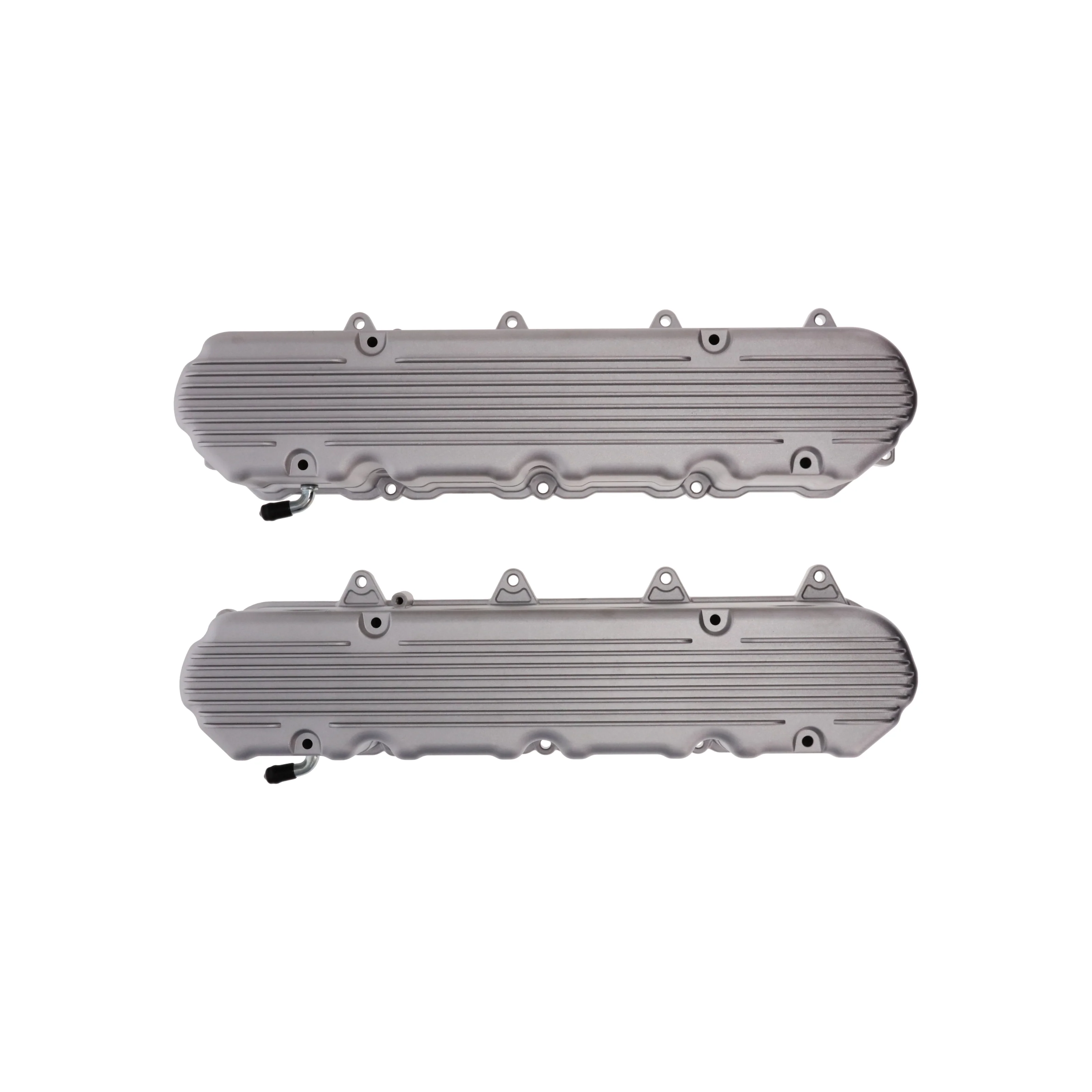 GM LT Finned Cast Aluminum Valve Covers with Coil Mounts and Covers - Satin - Image 3