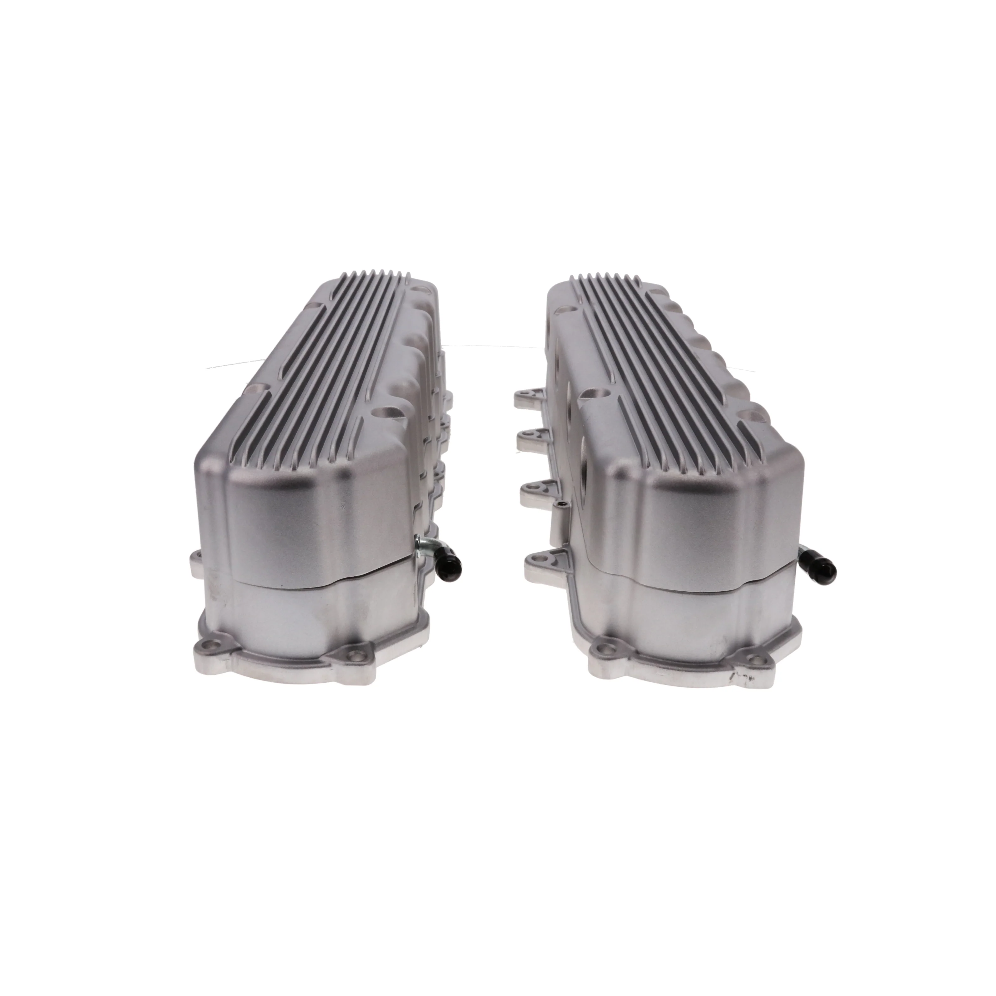 GM LT Finned Cast Aluminum Valve Covers with Coil Mounts and Covers - Satin - Image 4