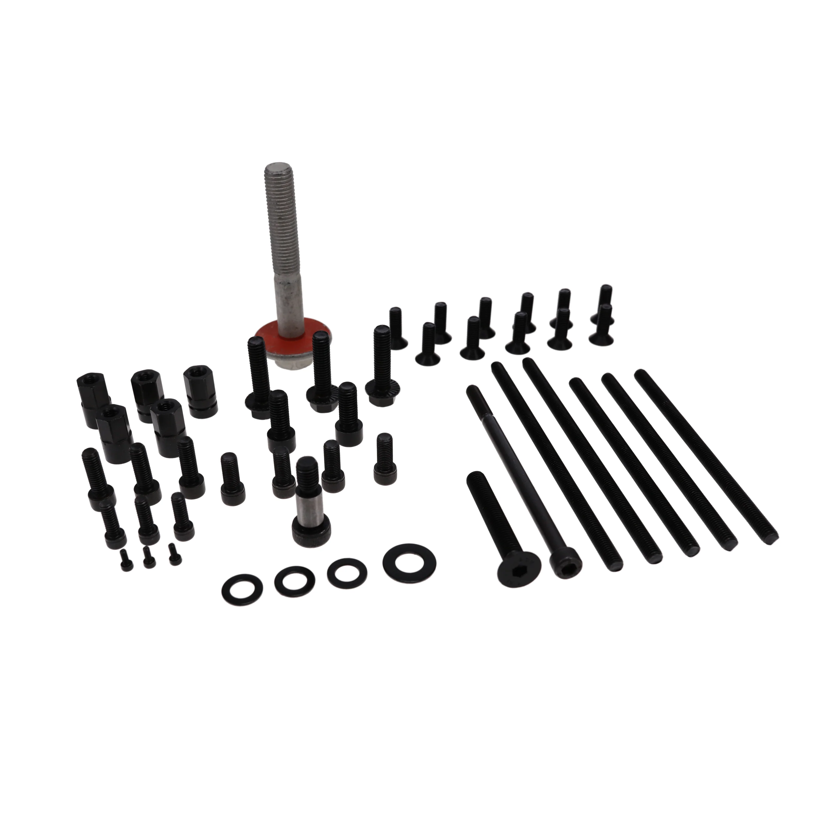 GM LT Serpentine Front Drive System Brackets, Pulleys, and Belt Tensioner - Black - Image 3