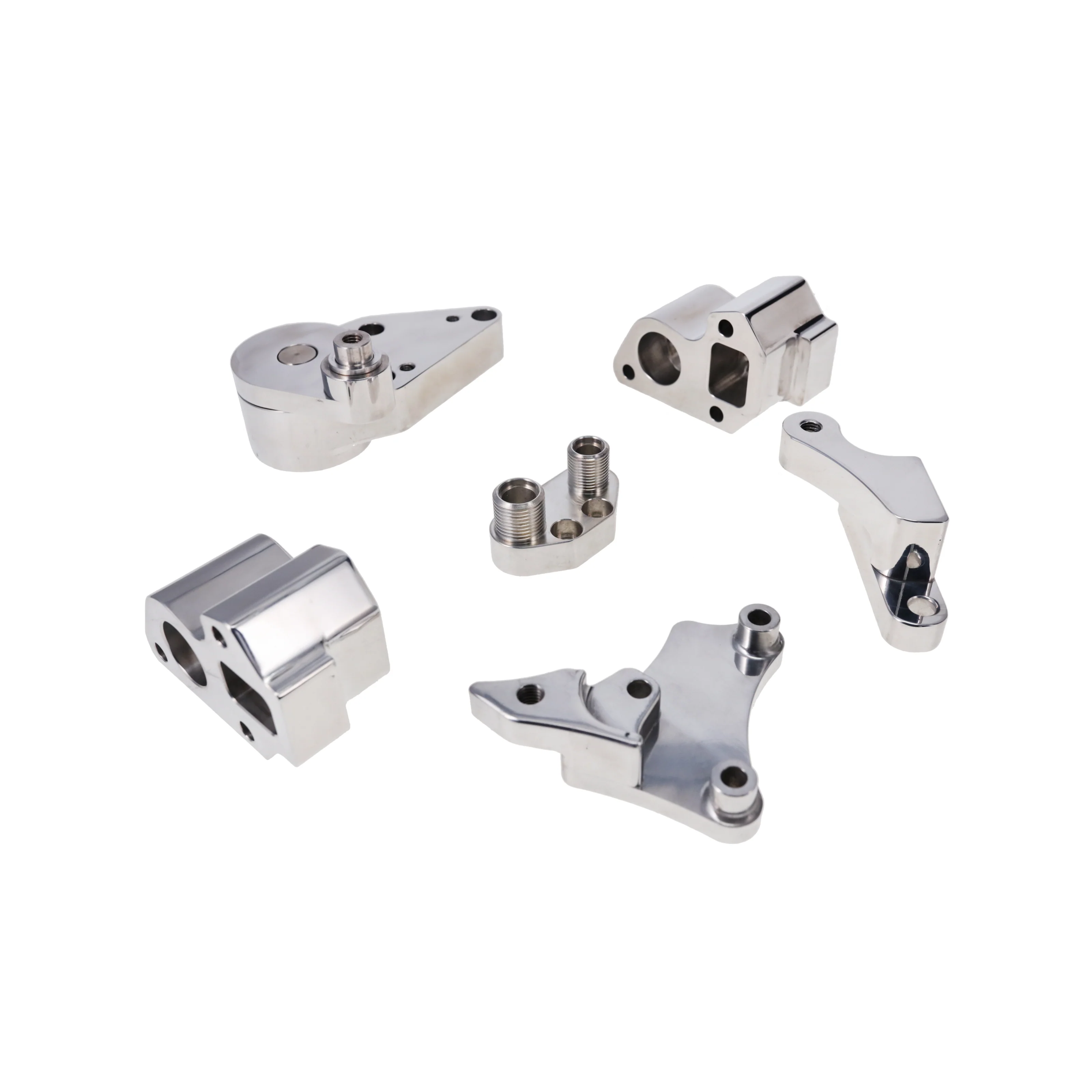 GM LT Serpentine Front Drive System Brackets, Pulleys, and Belt Tensioner - Polished - Image 4