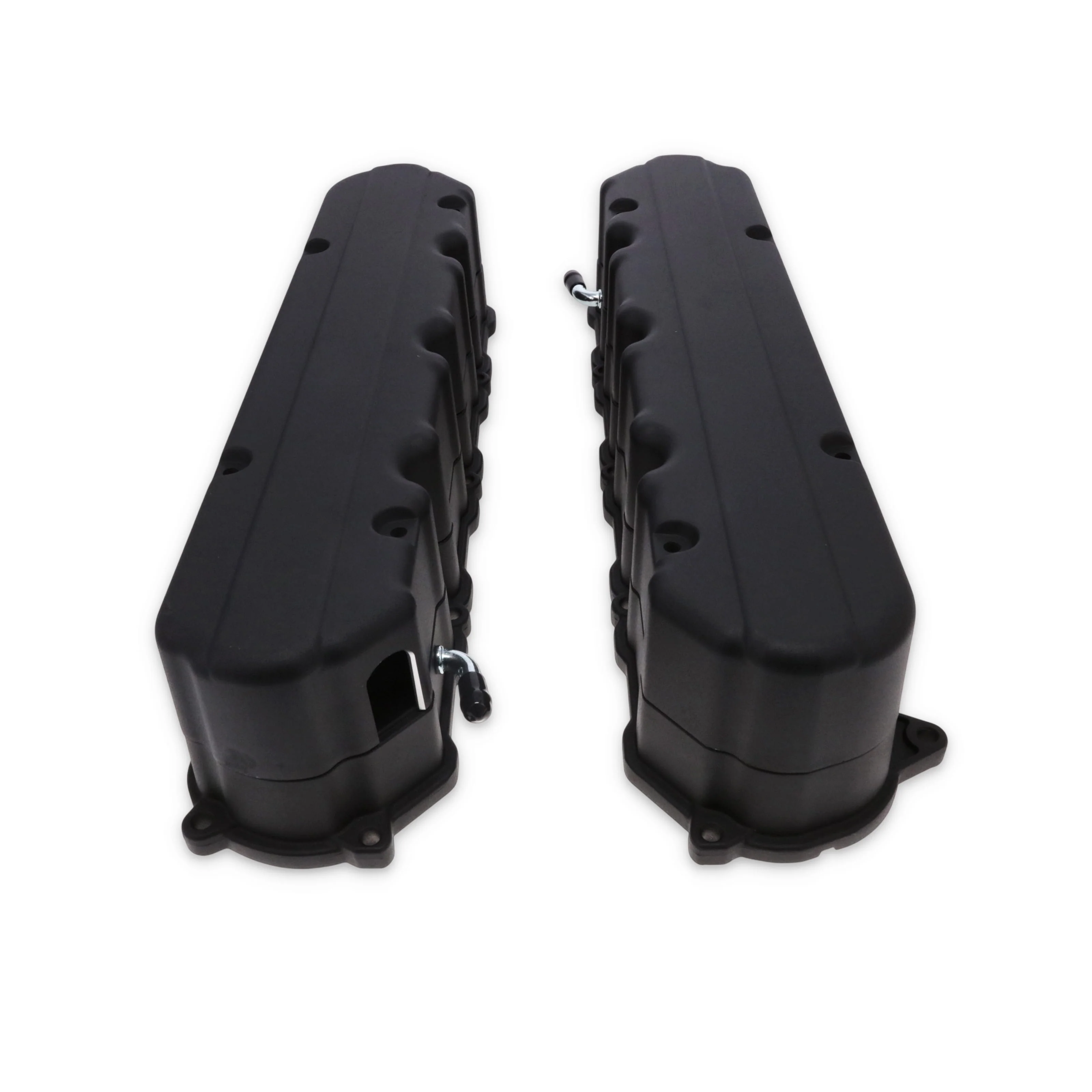 GM LT Smooth Cast Aluminum Valve Covers with Coil Mounts and Covers - Black - Image 2