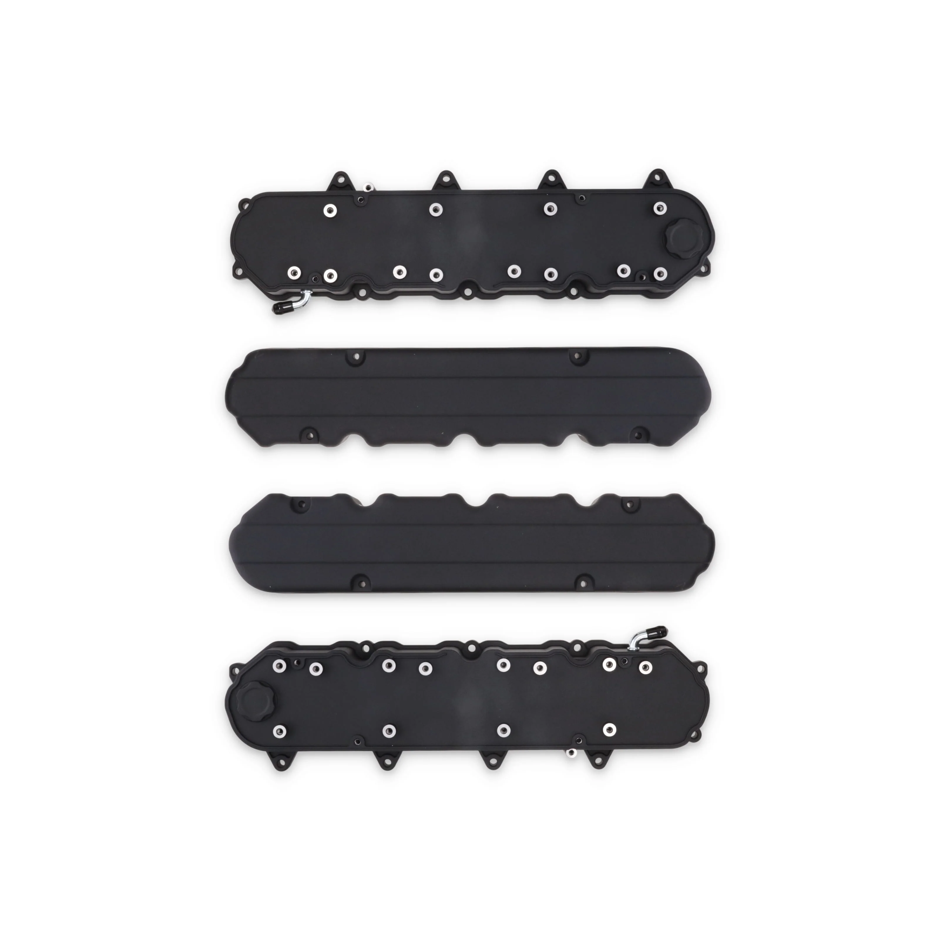 GM LT Smooth Cast Aluminum Valve Covers with Coil Mounts and Covers - Black - Image 5