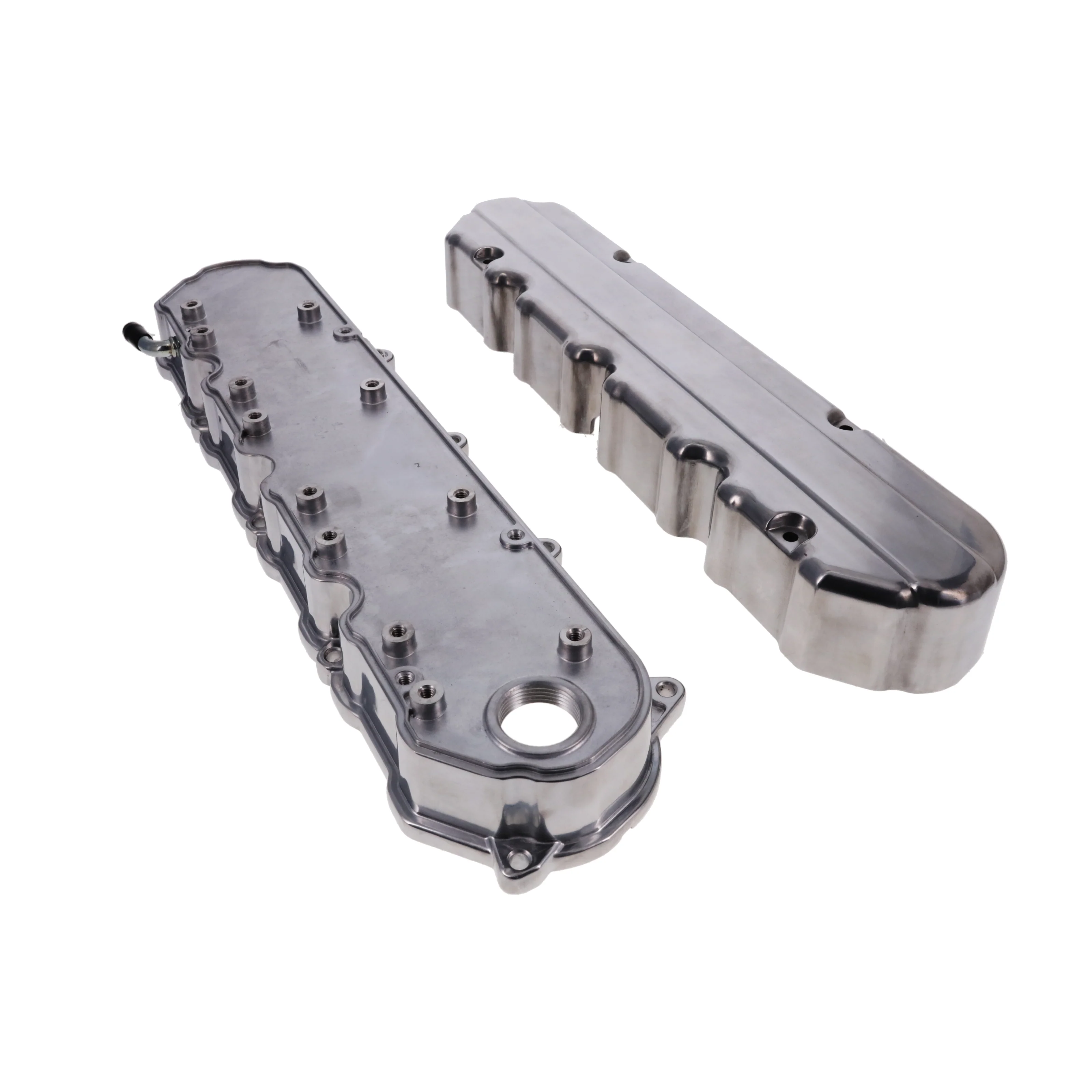 GM LT Smooth Cast Aluminum Valve Covers with Coil Mounts and Covers - Polished - Image 2