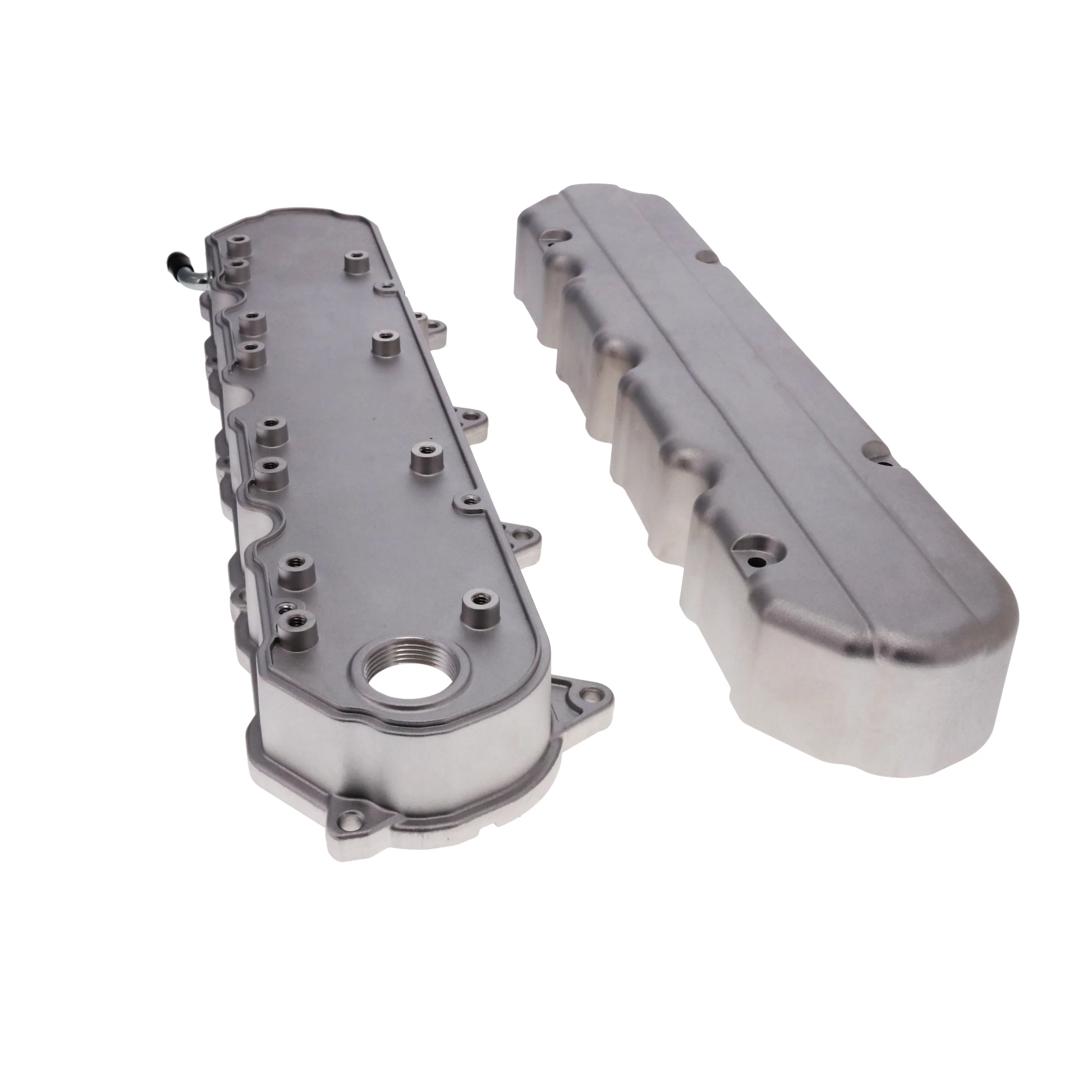 GM LT Smooth Cast Aluminum Valve Covers with Coil Mounts and Covers - Satin - Image 2