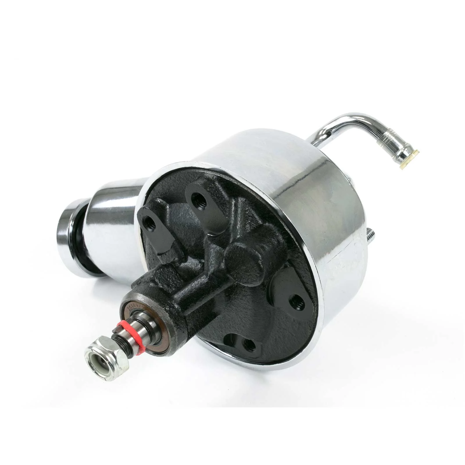 GM Saginaw "Banjo" Style Power Steering Pump - Chrome - Image 2