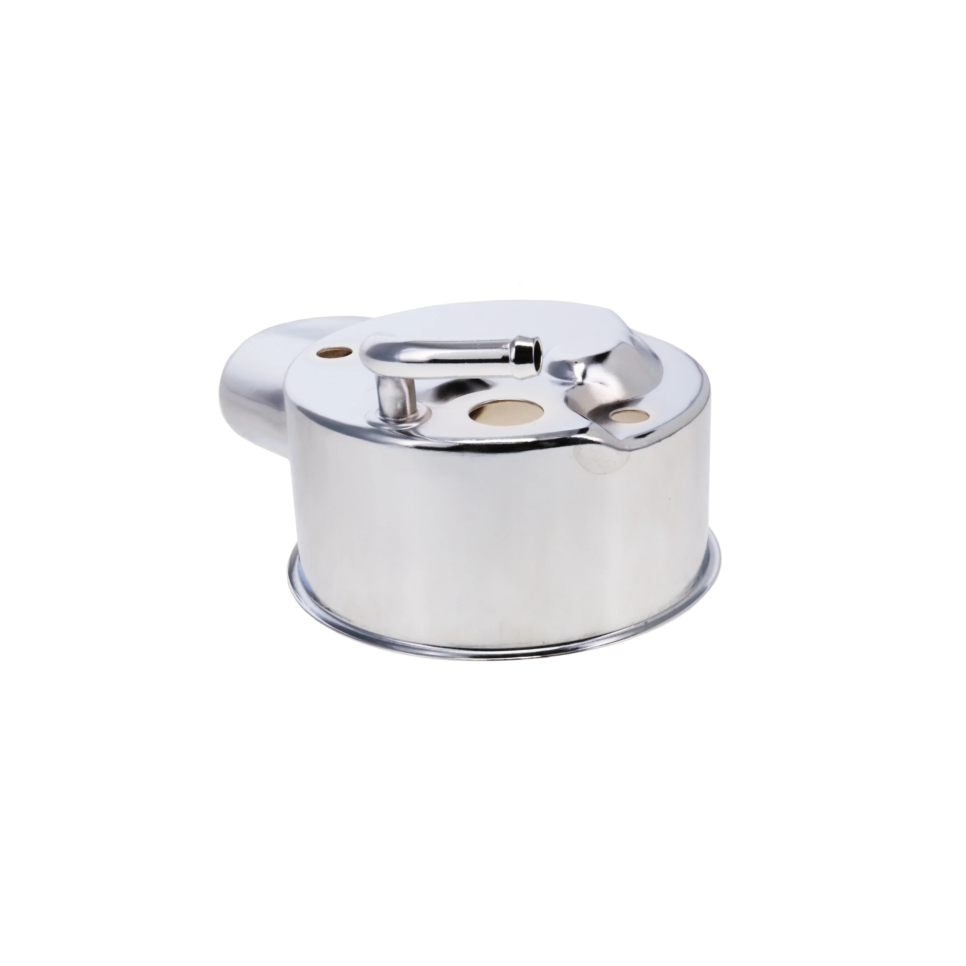 GM Saginaw P Series Banjo Style Power Steering Pump Reservoir - Chrome - Image 4