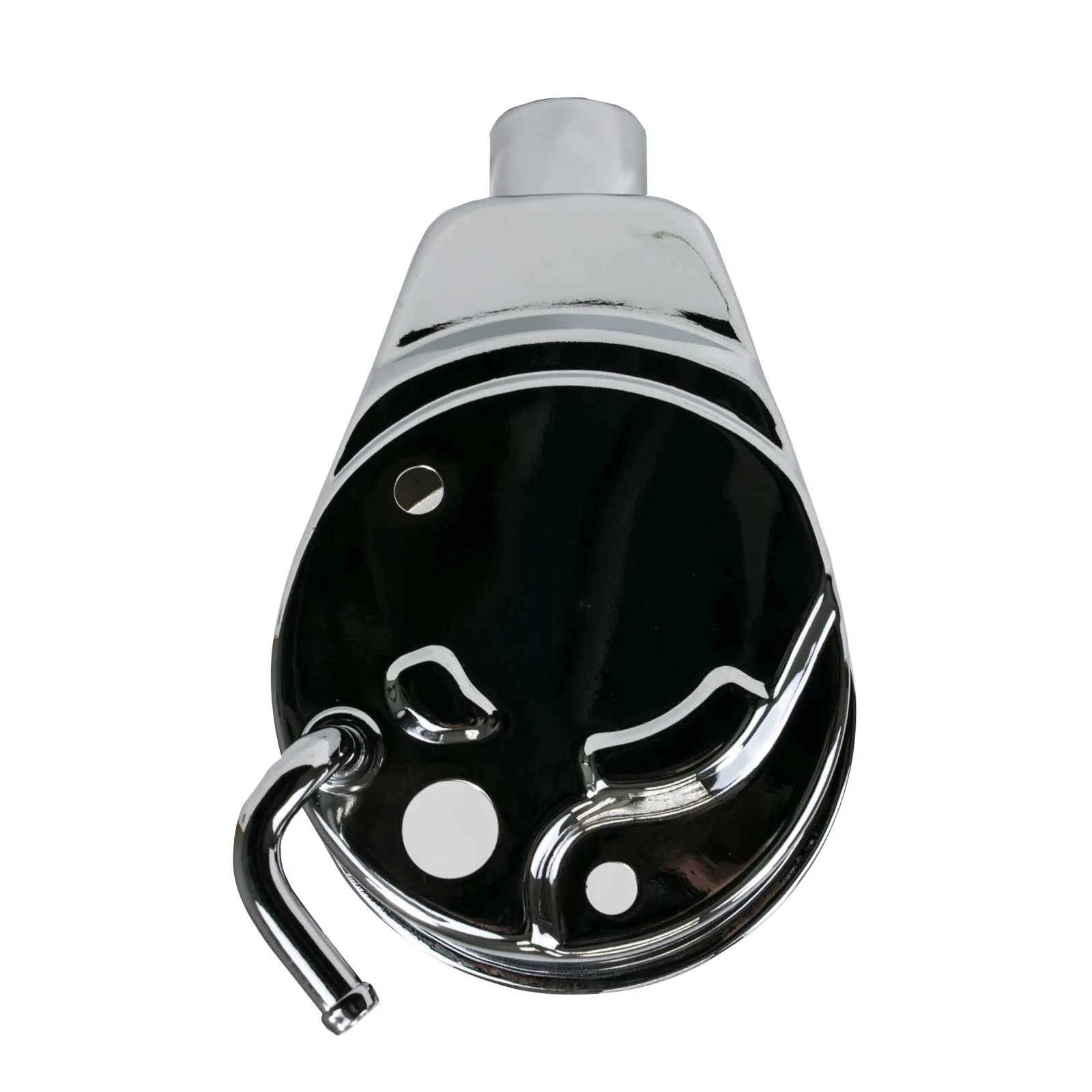 GM Saginaw P Series Power Steering Pump Reservoir - Chrome - Image 4