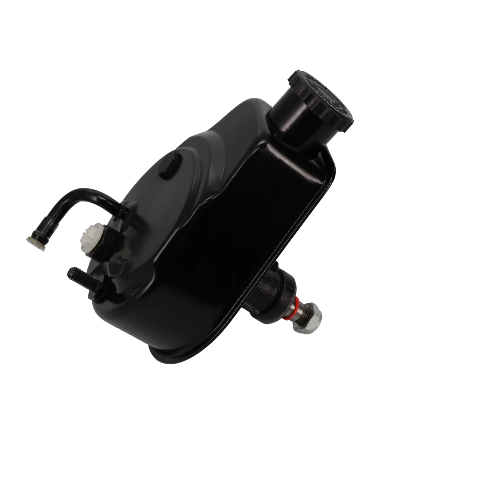GM Saginaw P Series Power Steering Pump with Angled Fitting - Black - Image 2