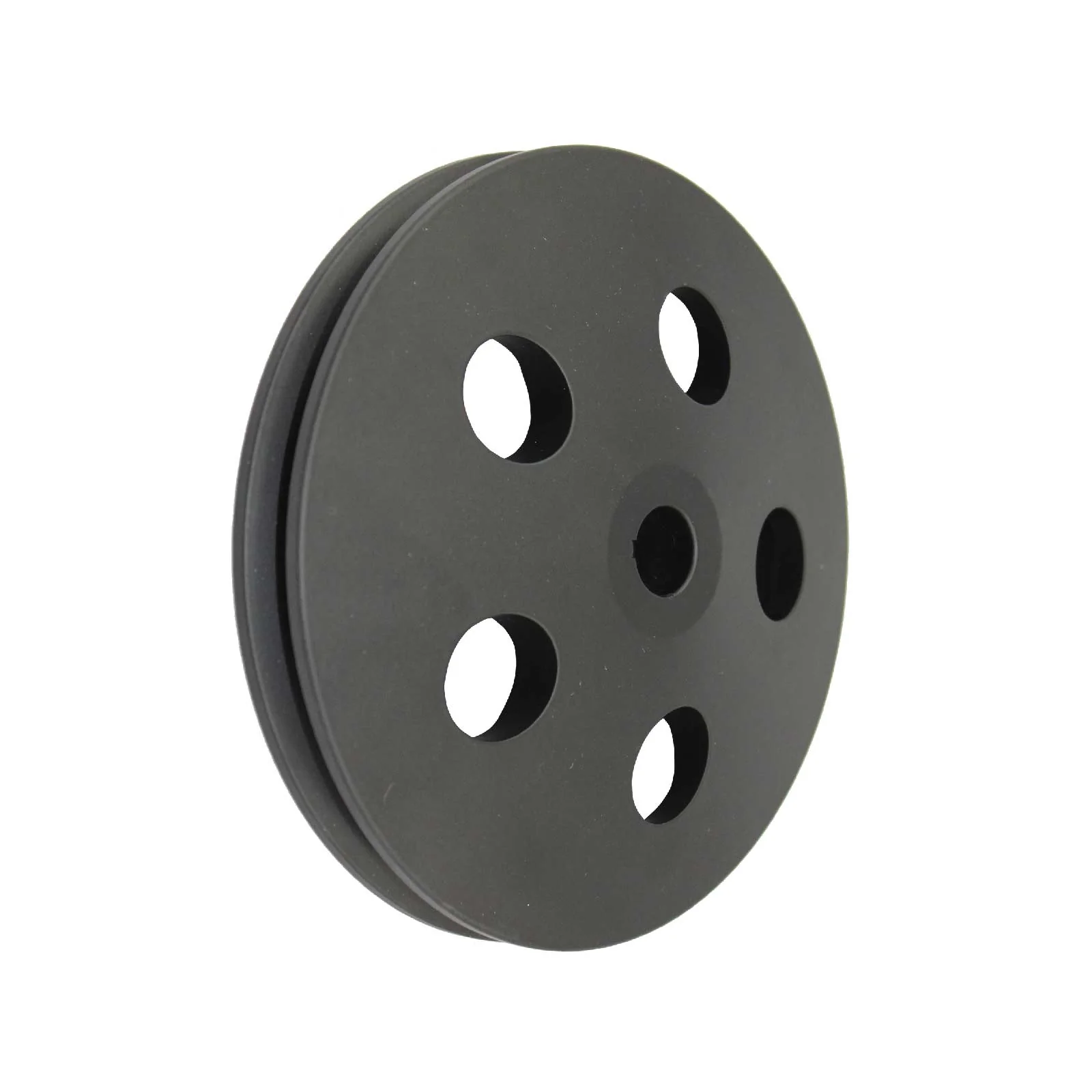 GM Saginaw Power Steering Pump 1/2" Single-Groove Aluminum Pulley - Black