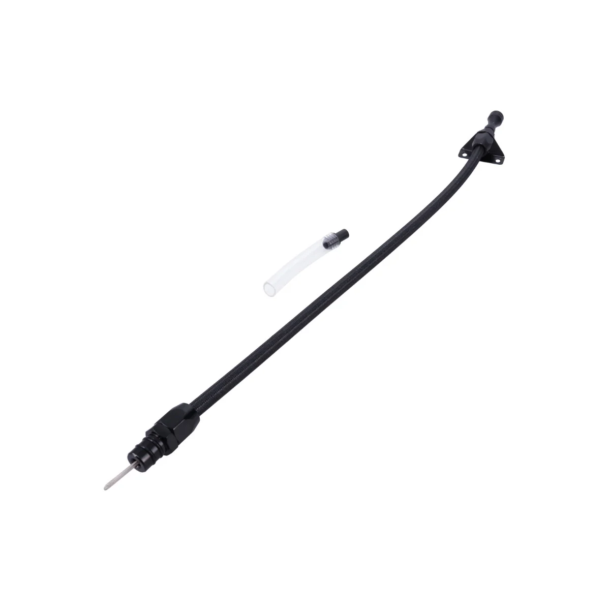 GM TH350 / TH400 Flexible Braided Stainless Steel Transmission Dipstick - Black