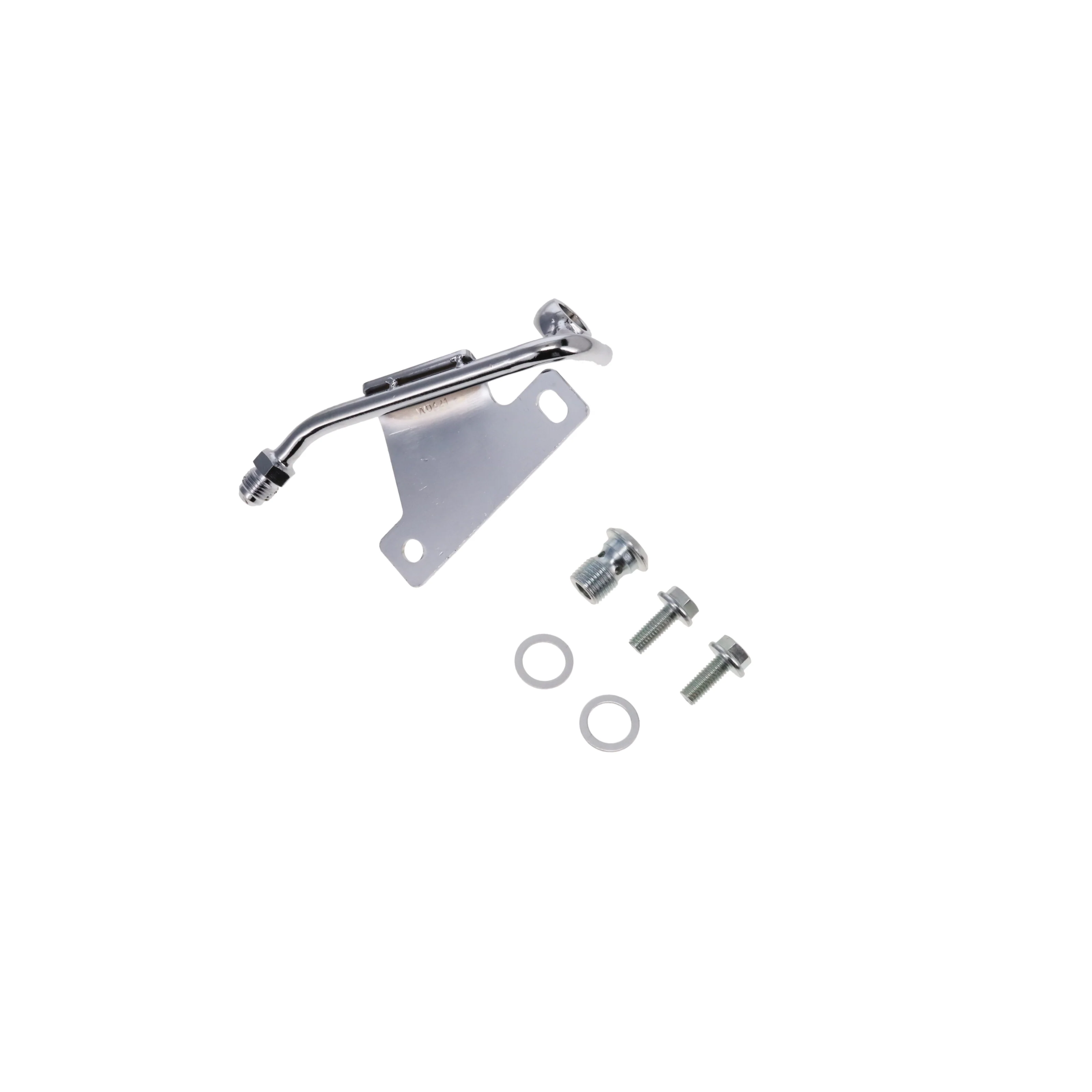 GM Type II Power Steering Pump Low-Mount Hardline - Chrome - Image 3