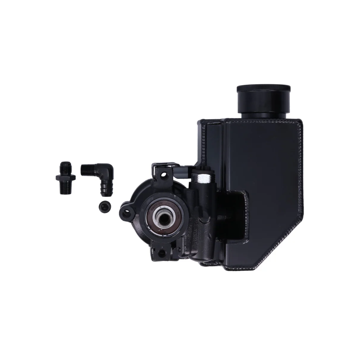 GM Type II Power Steering Pump with 18 oz Aluminum Reservoir - Black