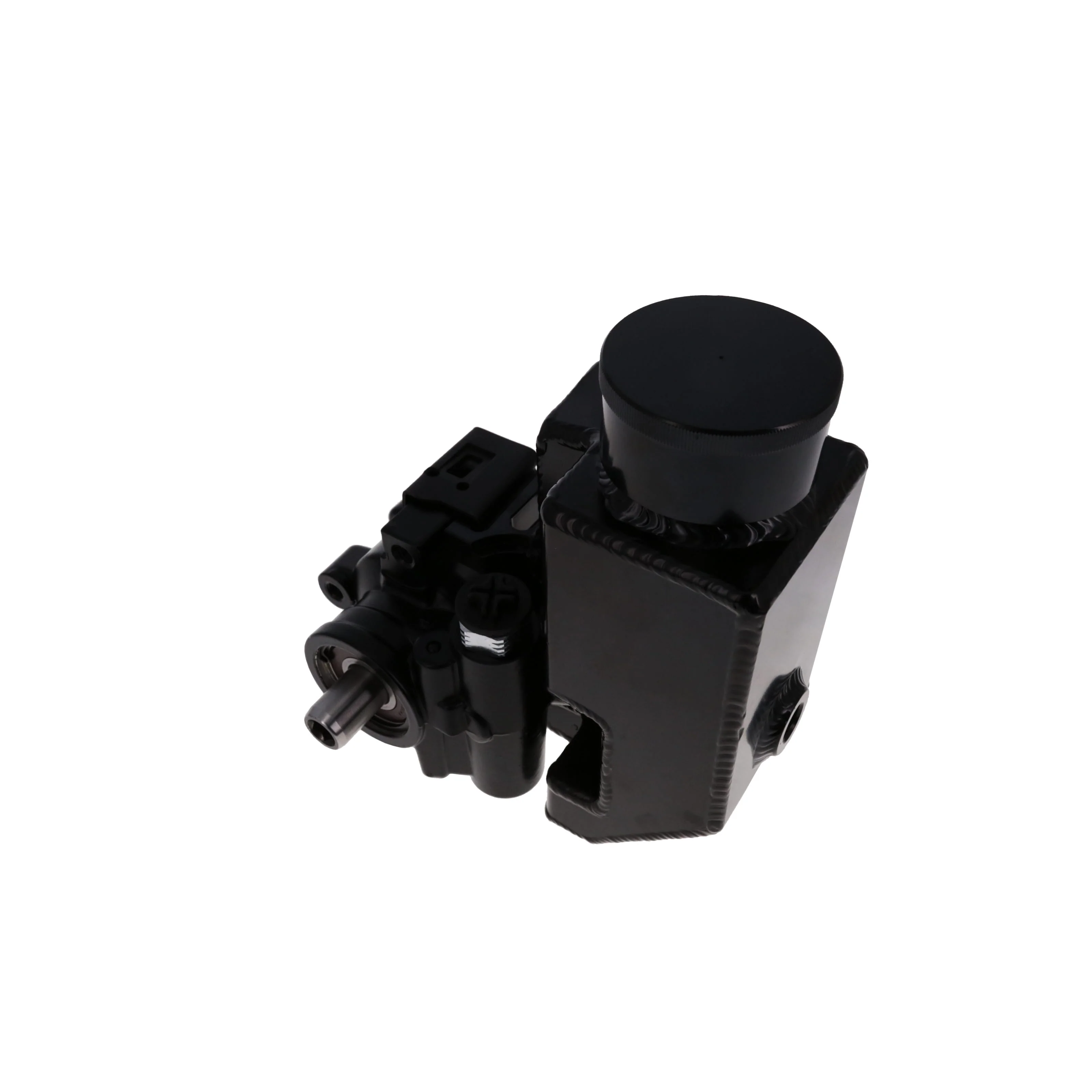 GM Type II Power Steering Pump with Aluminum Reservoir - Black - Image 2