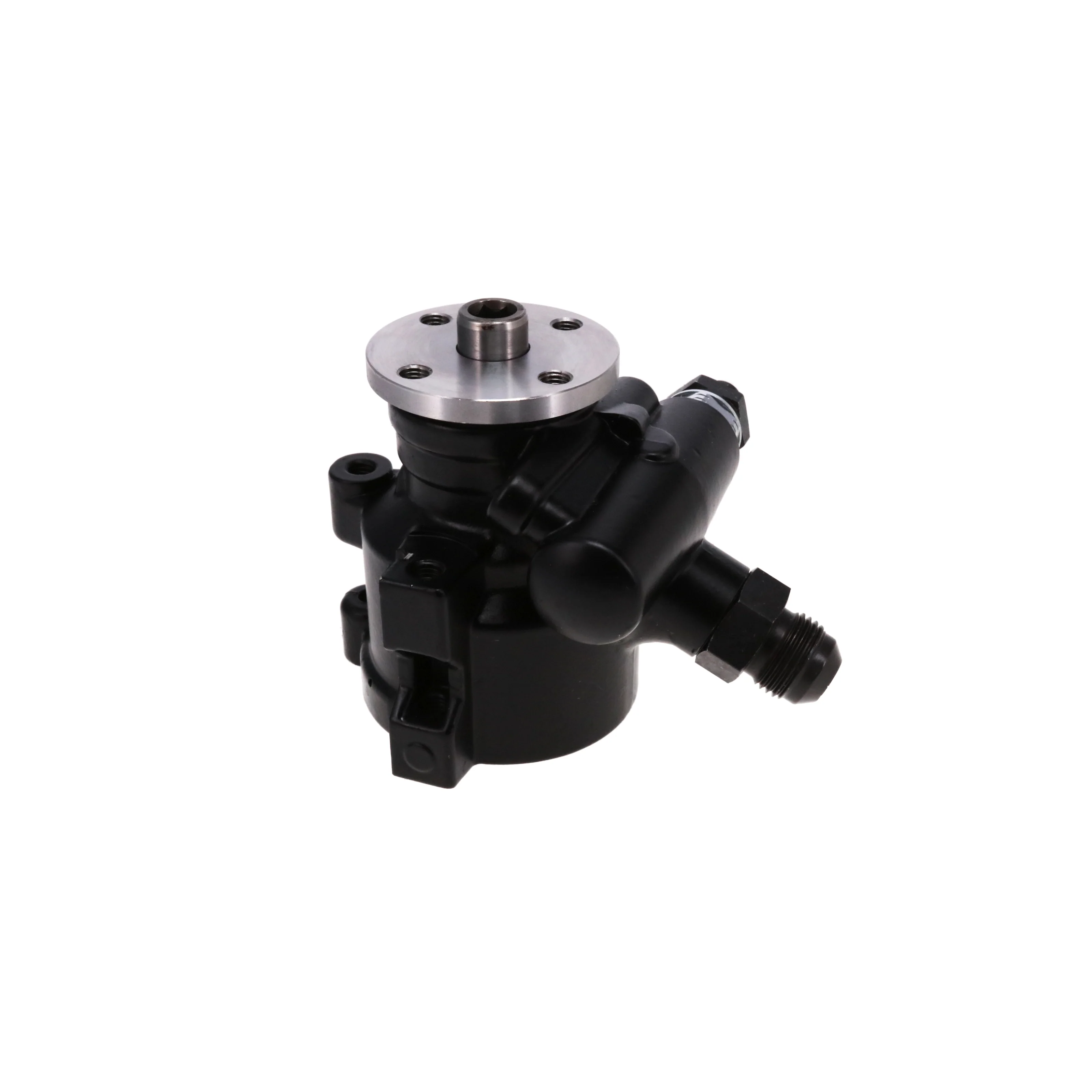 GM Type II Power Steering Pump with Pulley Hub - Black - Image 2