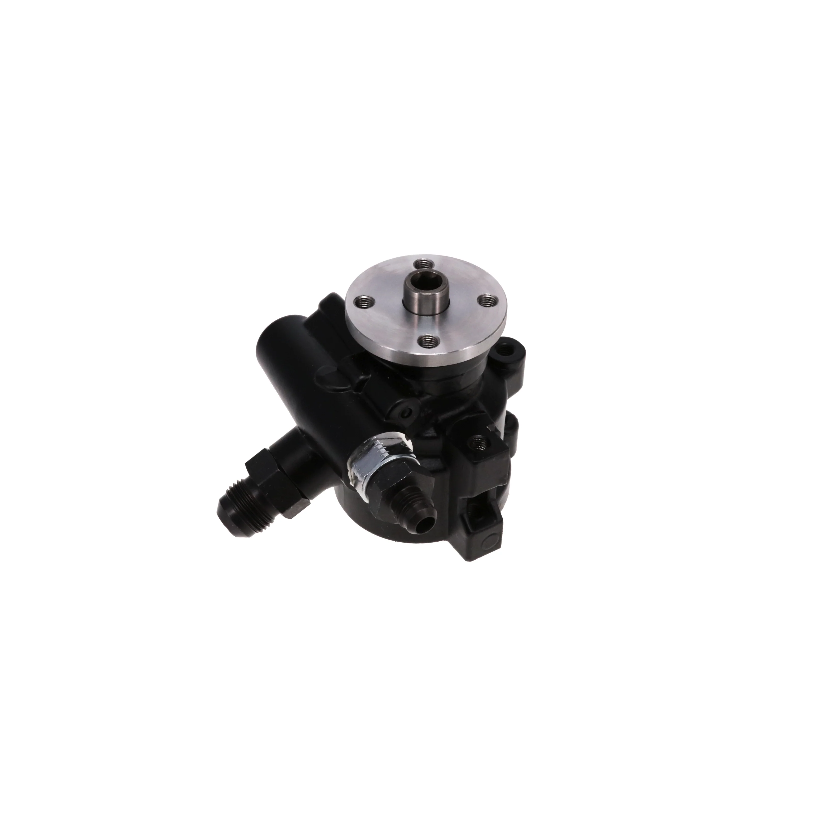 GM Type II Power Steering Pump with Pulley Hub - Black - Image 3