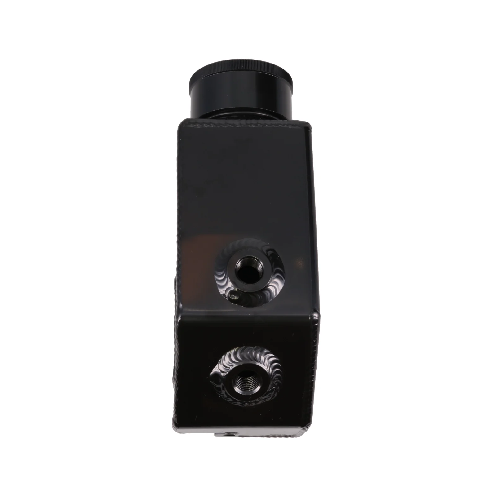 GM Type II Style Fabricated Aluminum 14 oz Power Steering Reservoir - Black - Image 3