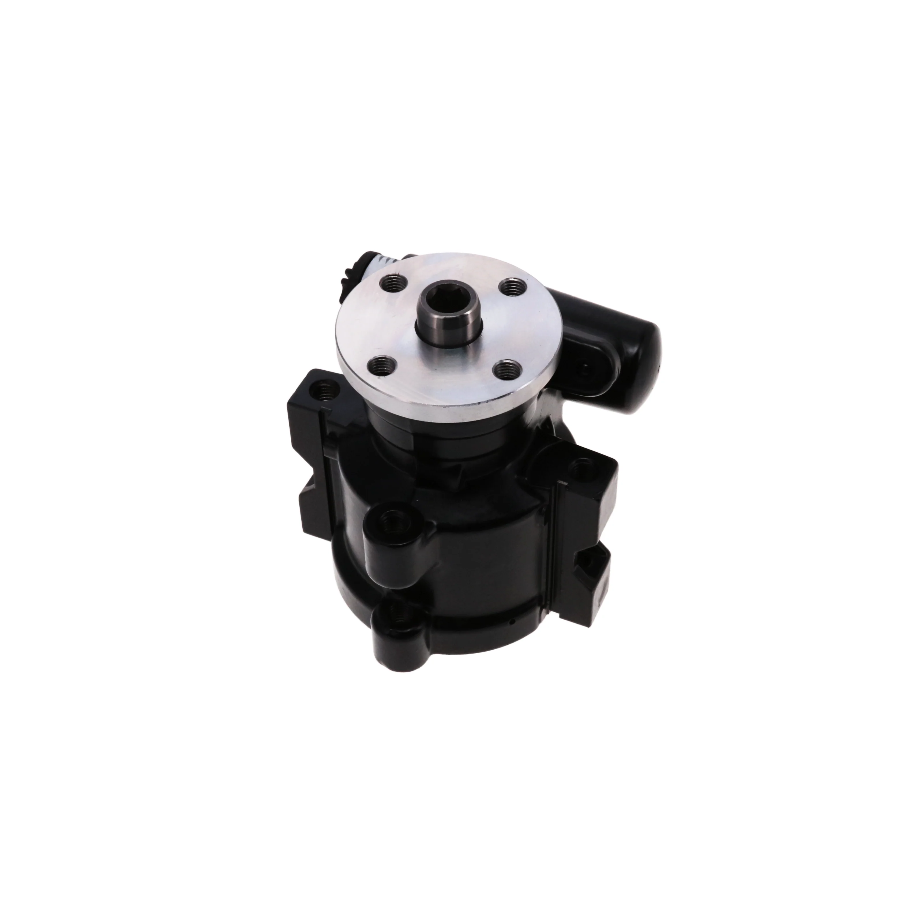 GM Type II Style Power Steering Pump for Integral Reservoir with Pulley Hub - Black - Image 2