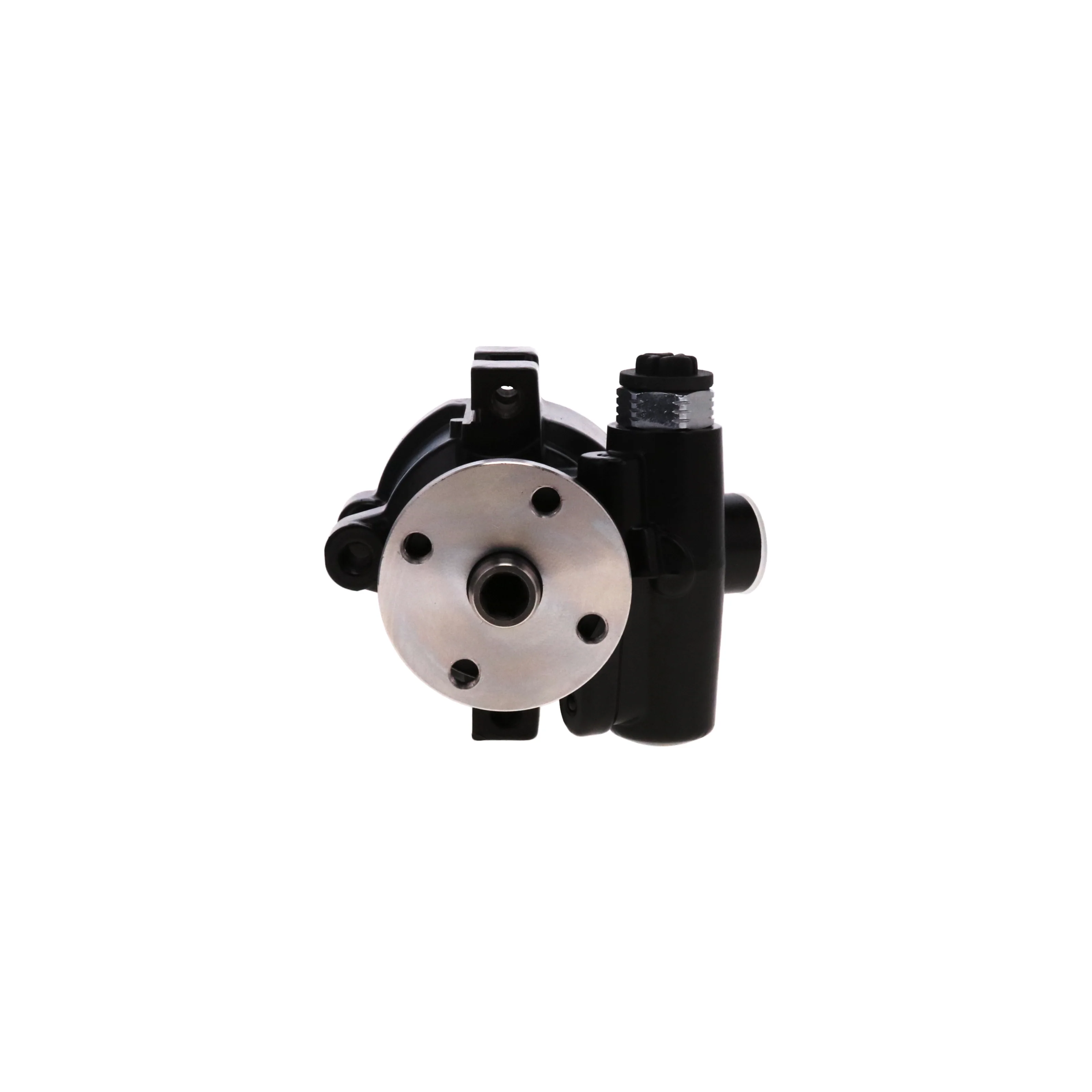GM Type II Style Power Steering Pump for Integral Reservoir with Pulley Hub - Black - Image 4