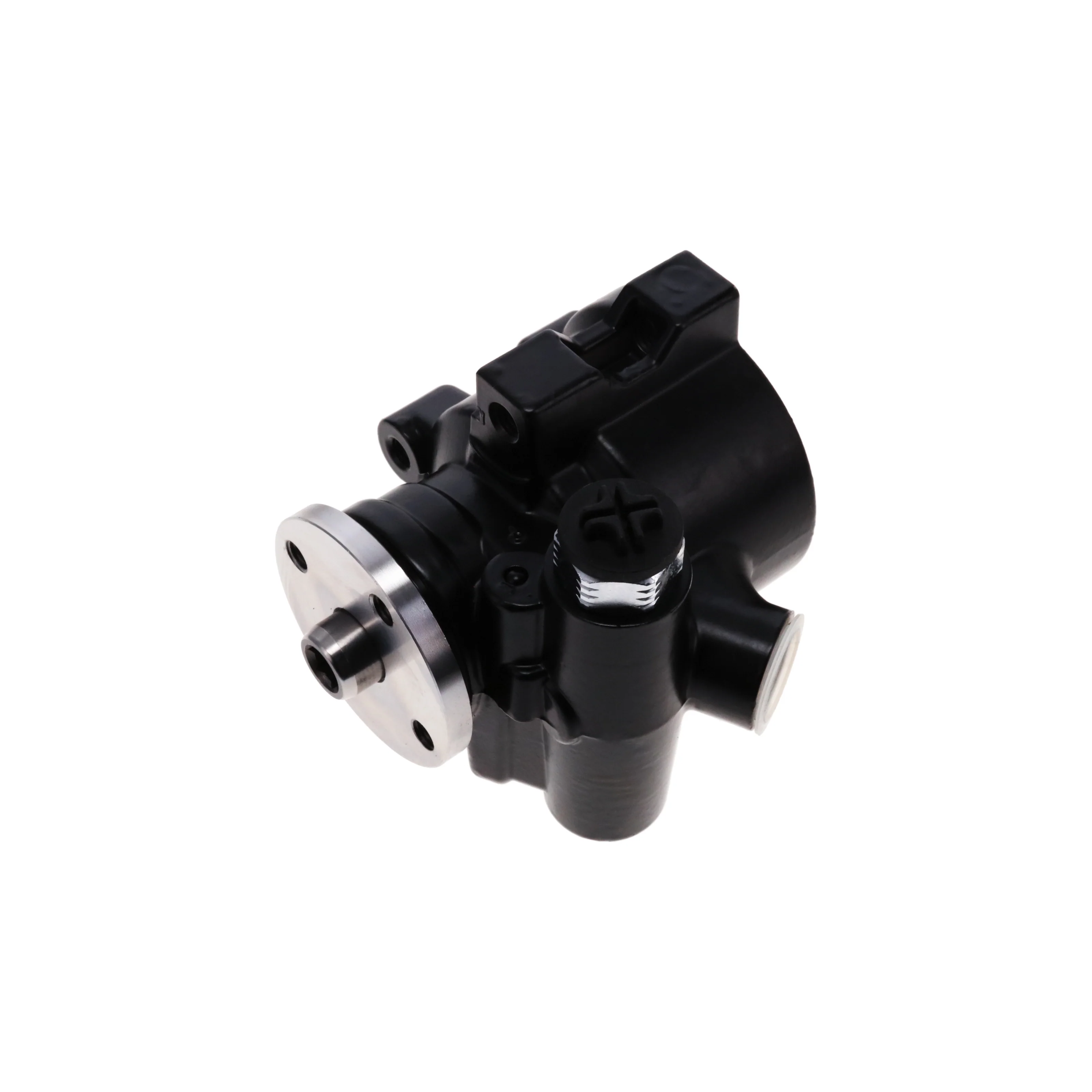 GM Type II Style Power Steering Pump for Integral Reservoir with Pulley Hub - Black - Image 5