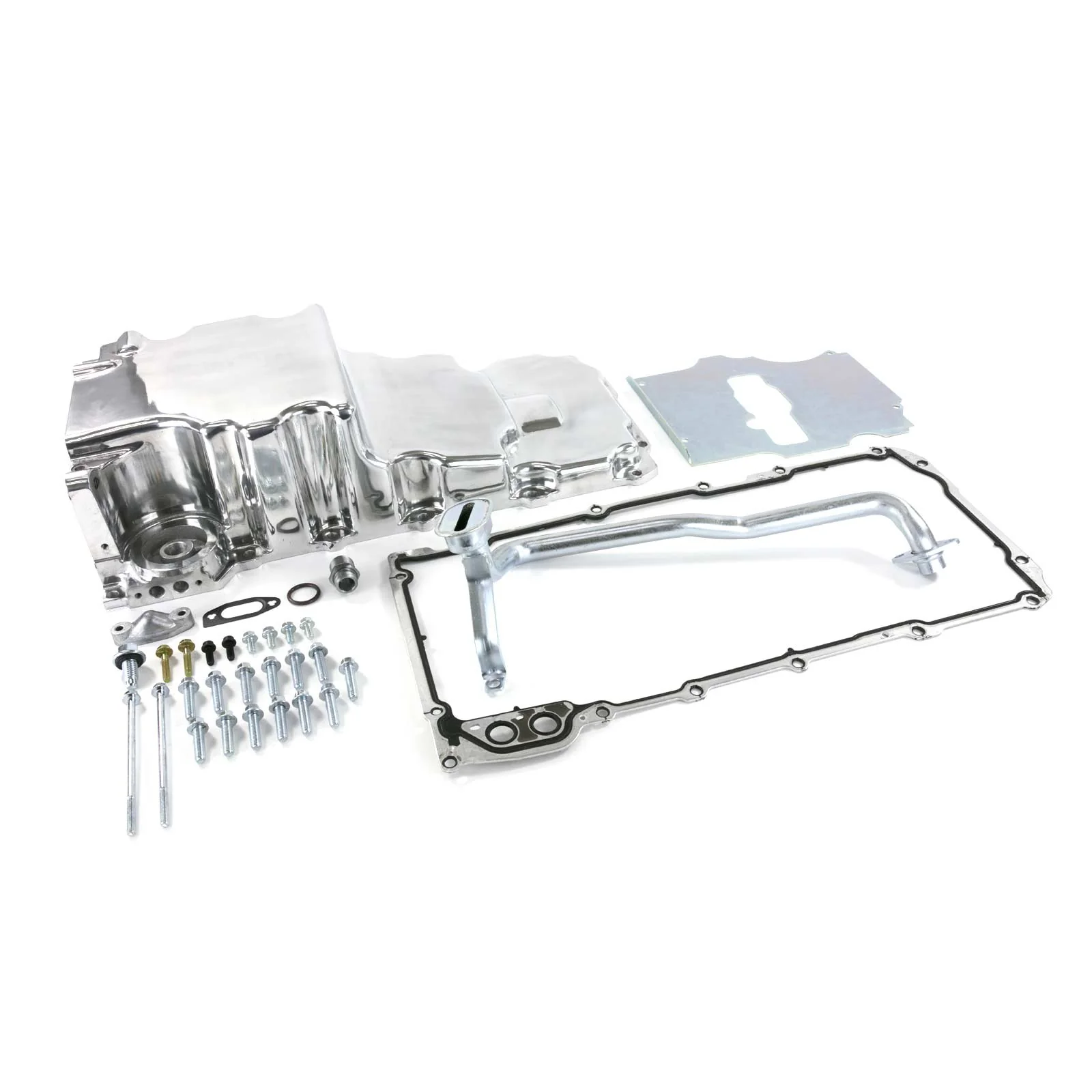LS Aluminum Rear Sump Low-Profile Retro-Fit Oil Pan - Polished