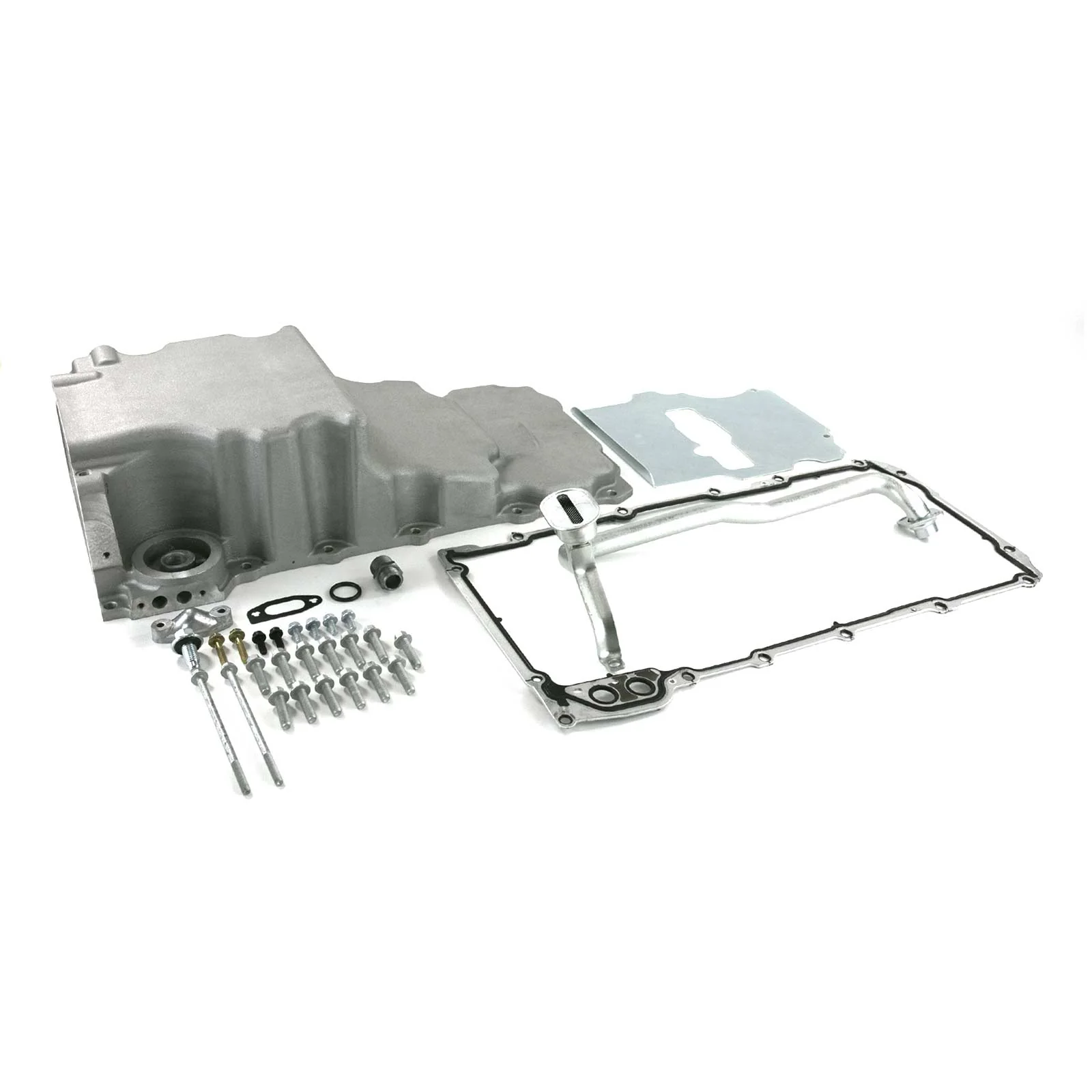 LS Aluminum Rear Sump Low-Profile Retro-Fit Oil Pan - Satin