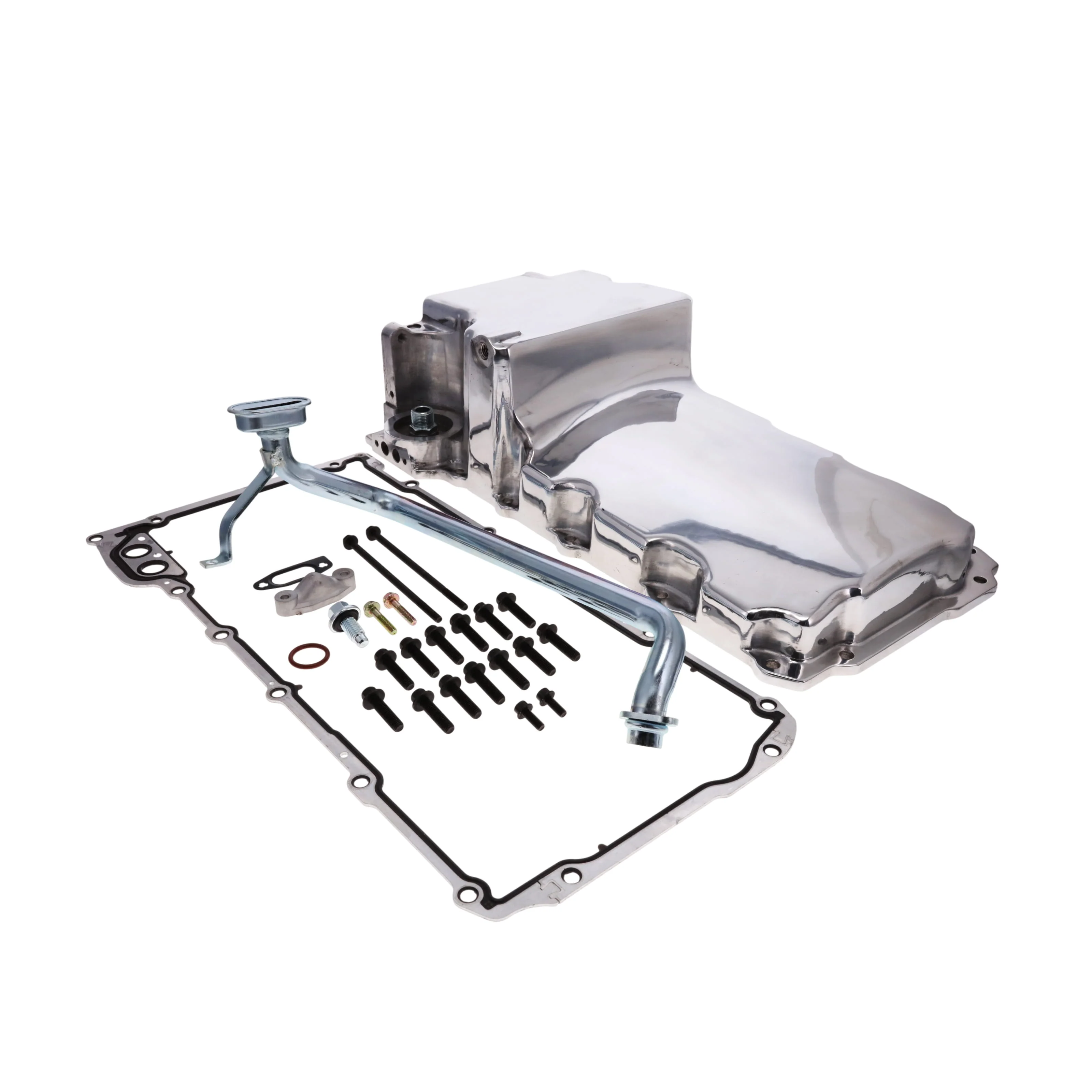 LS Aluminum Rear Sump Retro-Fit Oil Pan - Polished