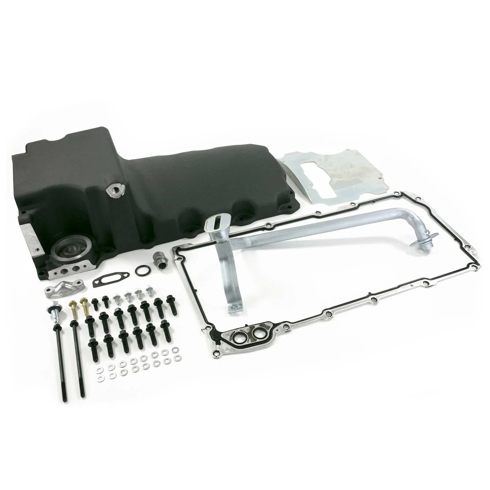 LS Aluminum Rear Sump Retro-Fit Oil Pan - Black