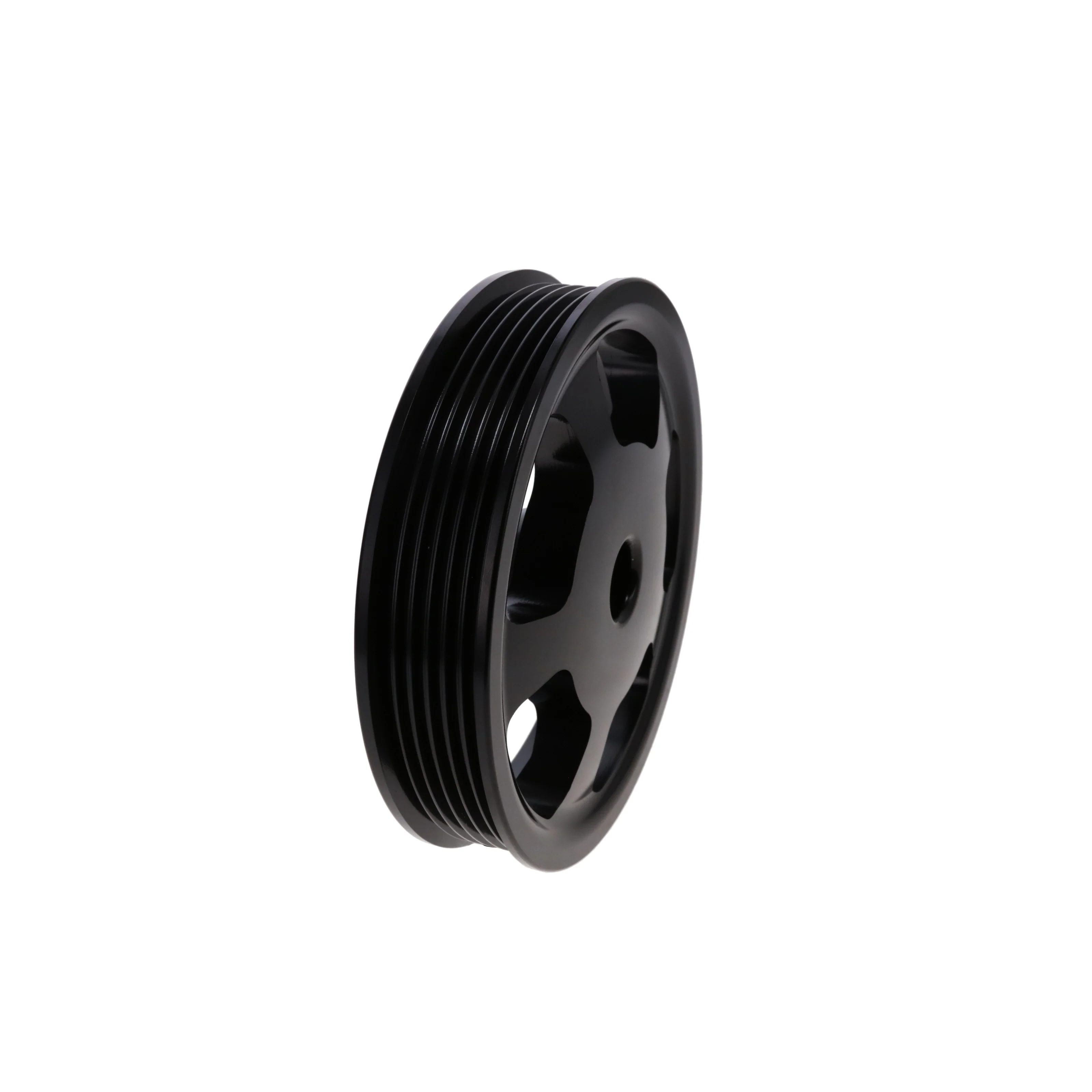 LS Press-on Power Steering Pulley for TSP 81200 Serpentine Front Drive Kit - Black - Image 3
