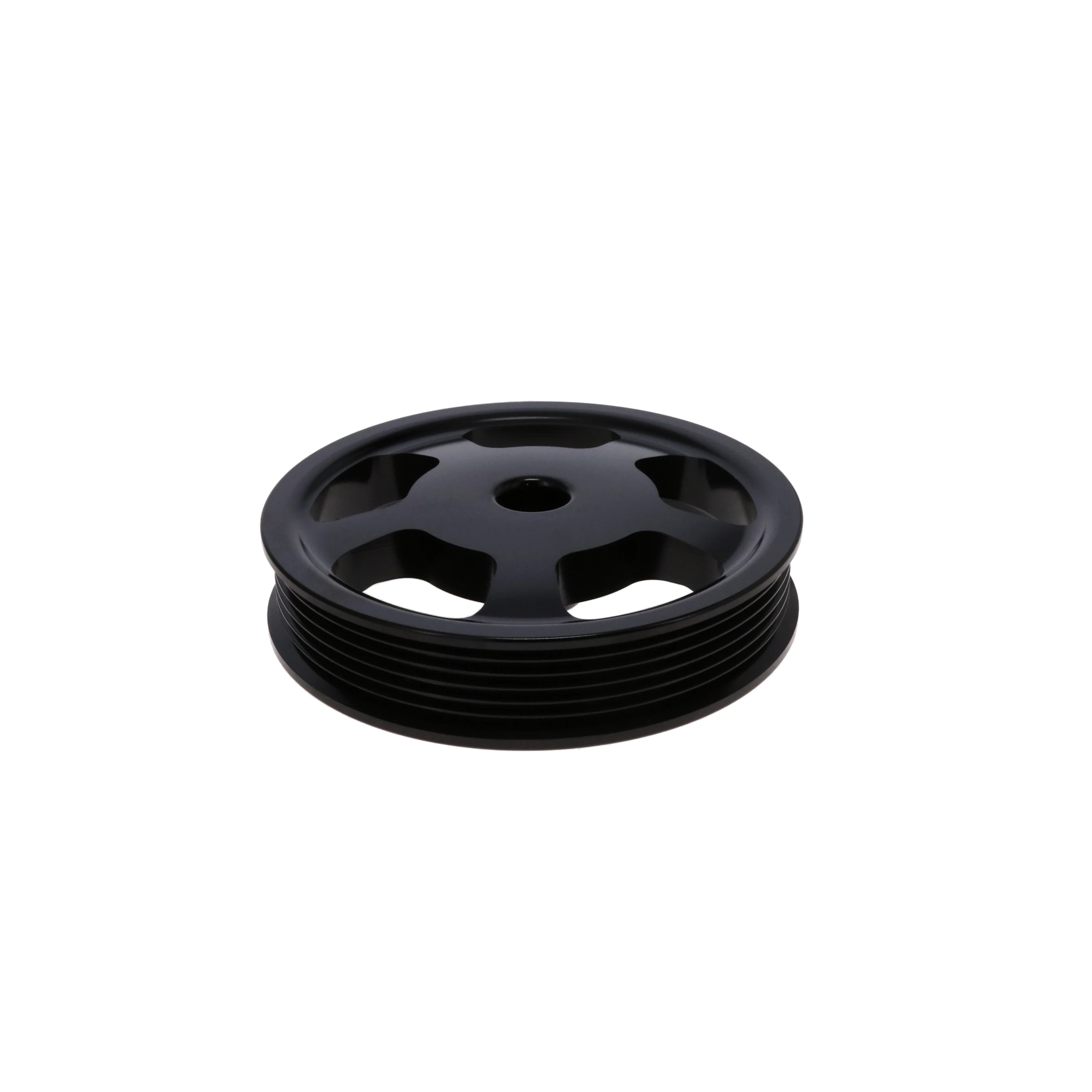 LS Press-on Power Steering Pulley for TSP 81200 Serpentine Front Drive Kit - Black - Image 4