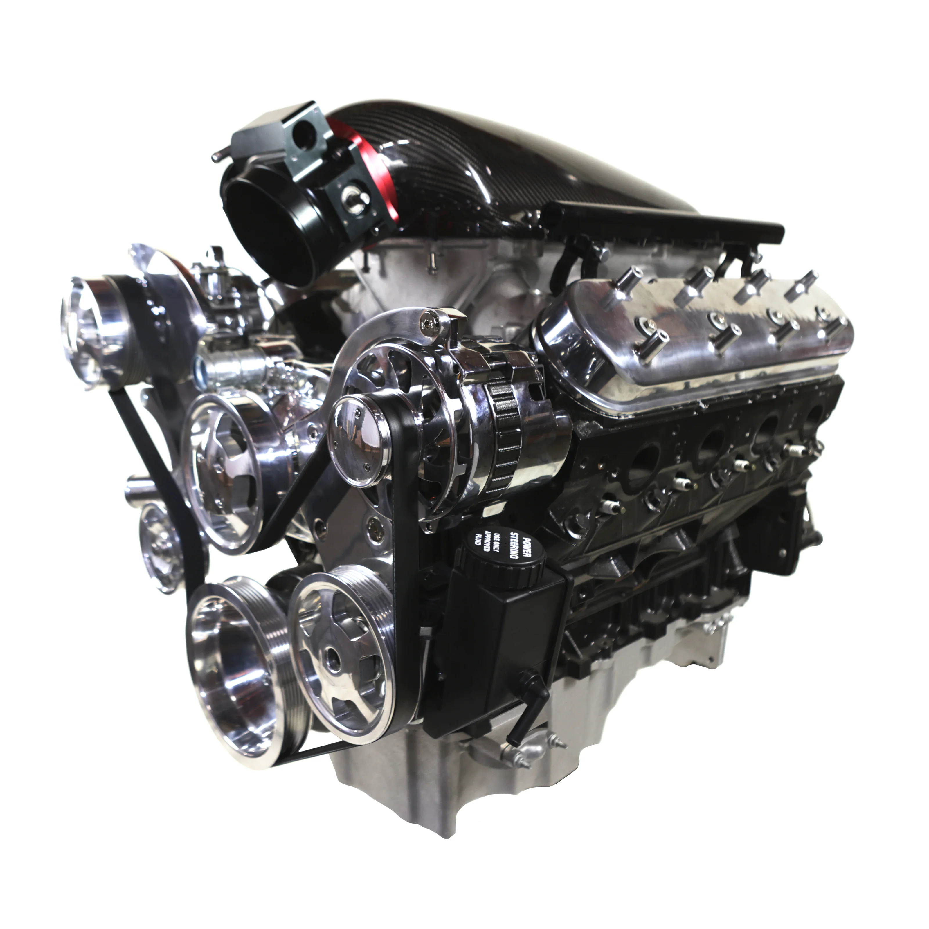 LS Serpentine Front Drive System with Integral Power Steering Reservoir - Image 3