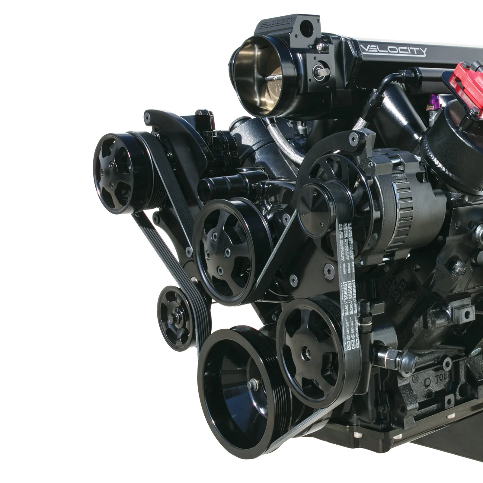 LS Serpentine Front Drive System with Integral Power Steering Reservoir - Image 4