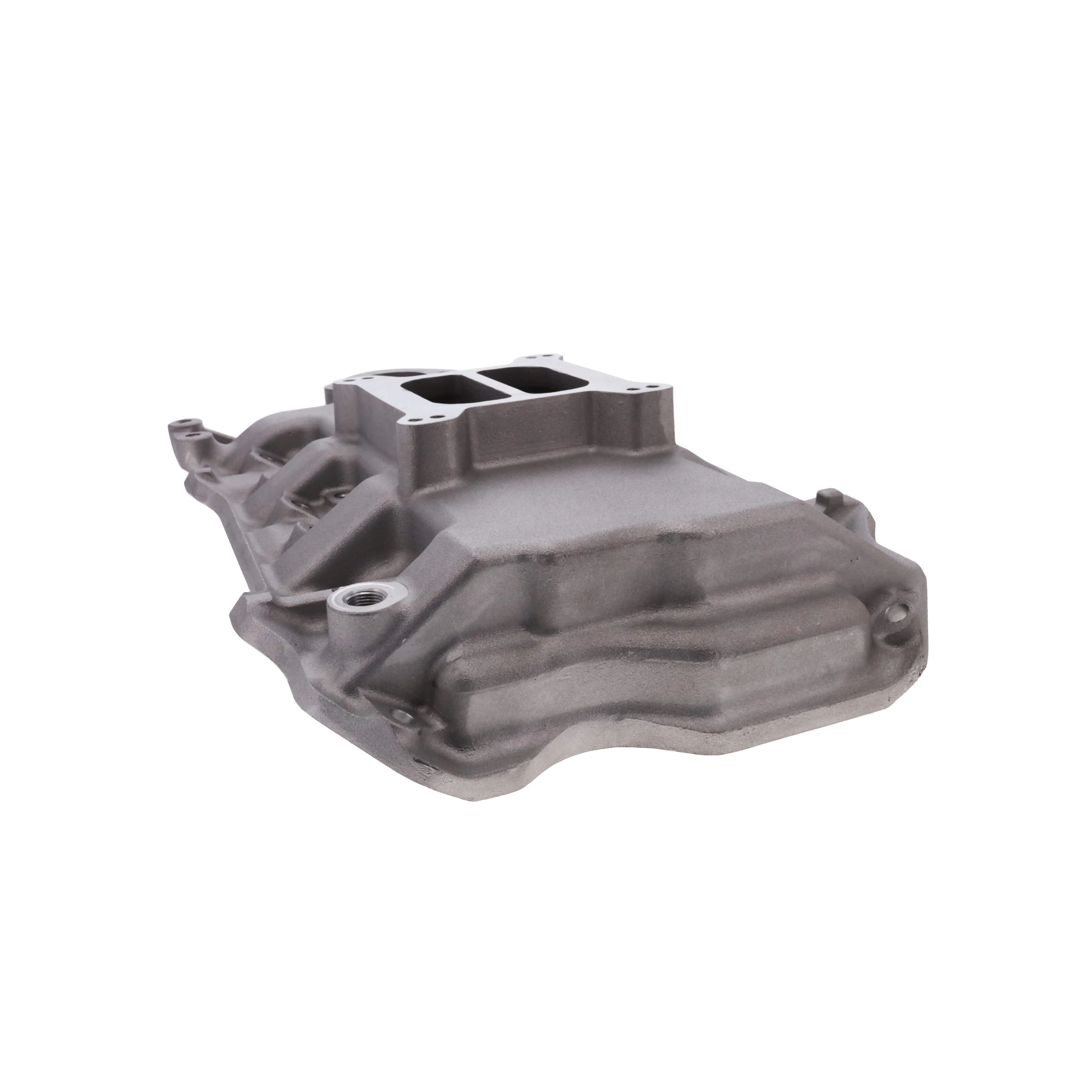 Mopar Plymouth Poly 318 Aluminum Intake Manifold, Dual Plane - Satin - Image 6