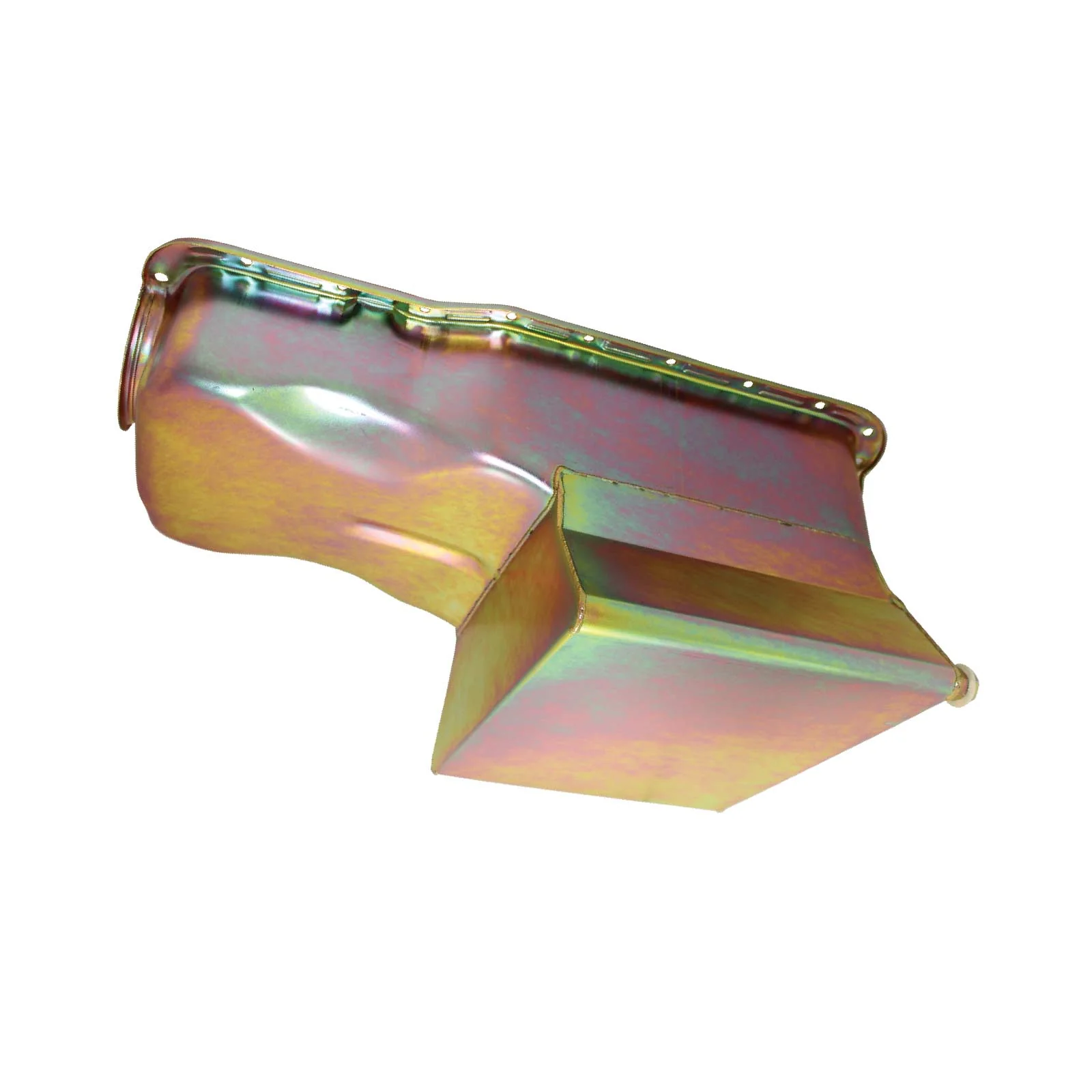 Ford Small Block High-Capacity Gold Zinc Steel Racing Style Oil Pan