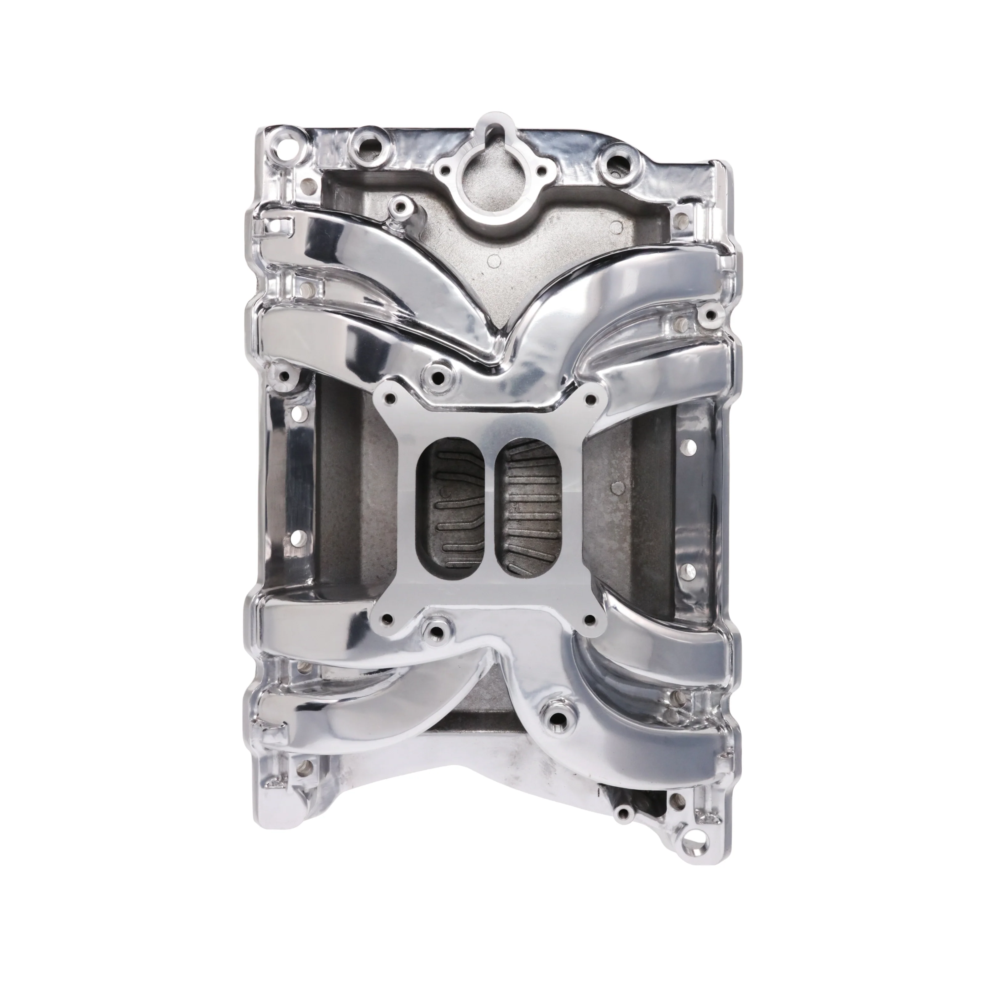 Oldsmobile Big Block V8 Dual Plane Air Gap Aluminum Intake Manifold - Polished - Image 3