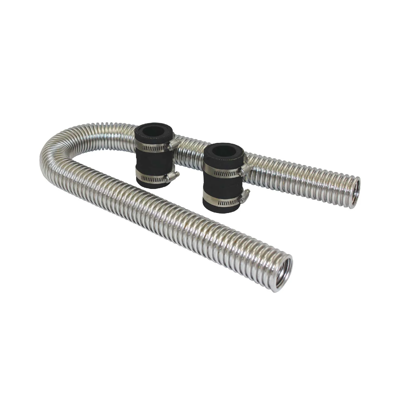 Polished Stainless Steel Flexible Radiator Hose Kit without End Caps - 36 Inches - Image 3