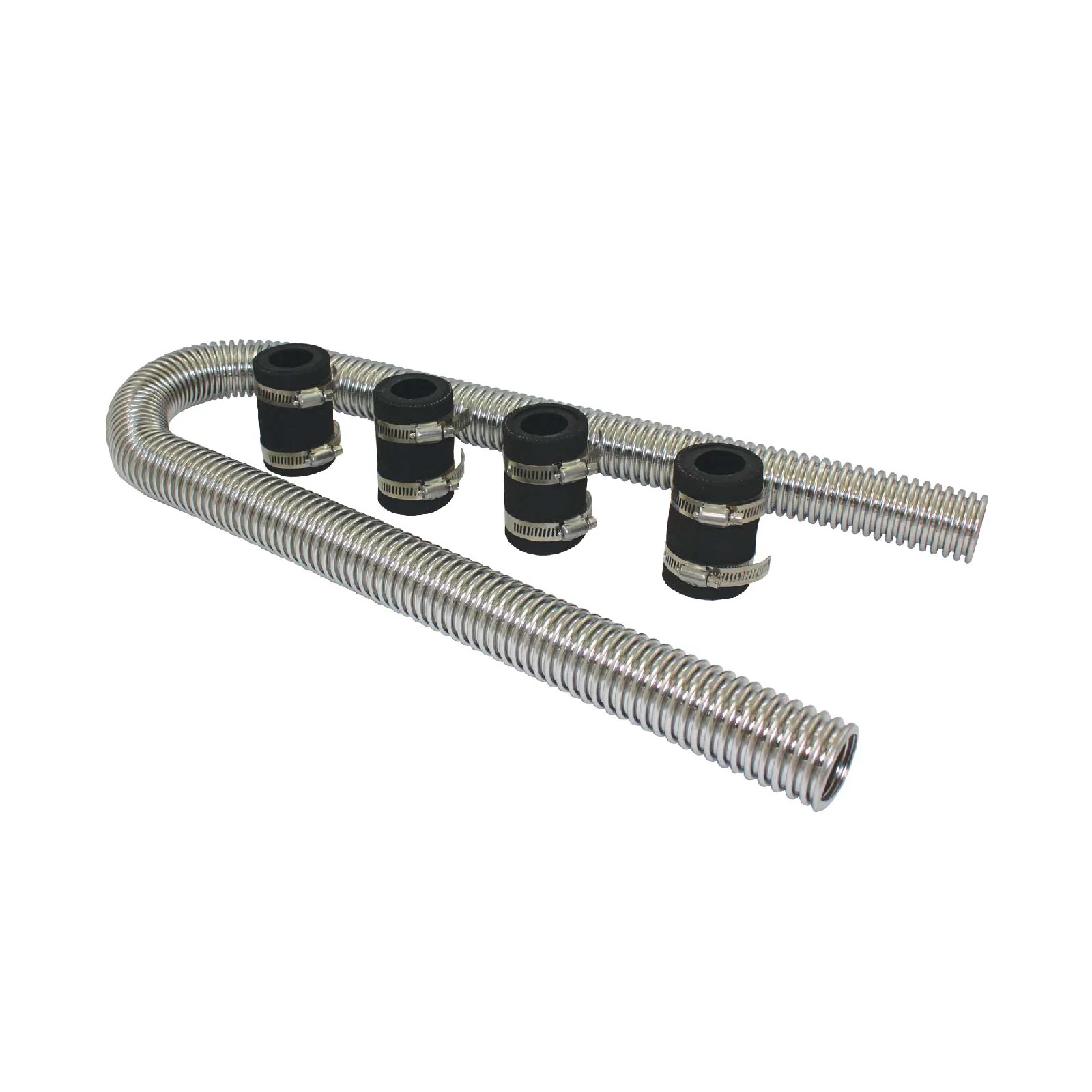 Polished Stainless Steel Flexible Radiator Hose Kit without End Caps - 36 Inches - Image 4