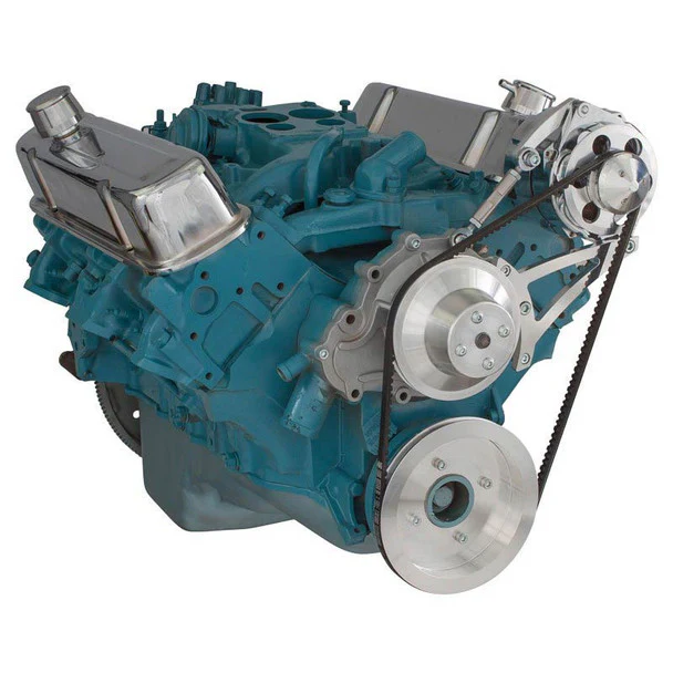 Pontiac V-Belt System - Alternator Only - Polished - Image 3
