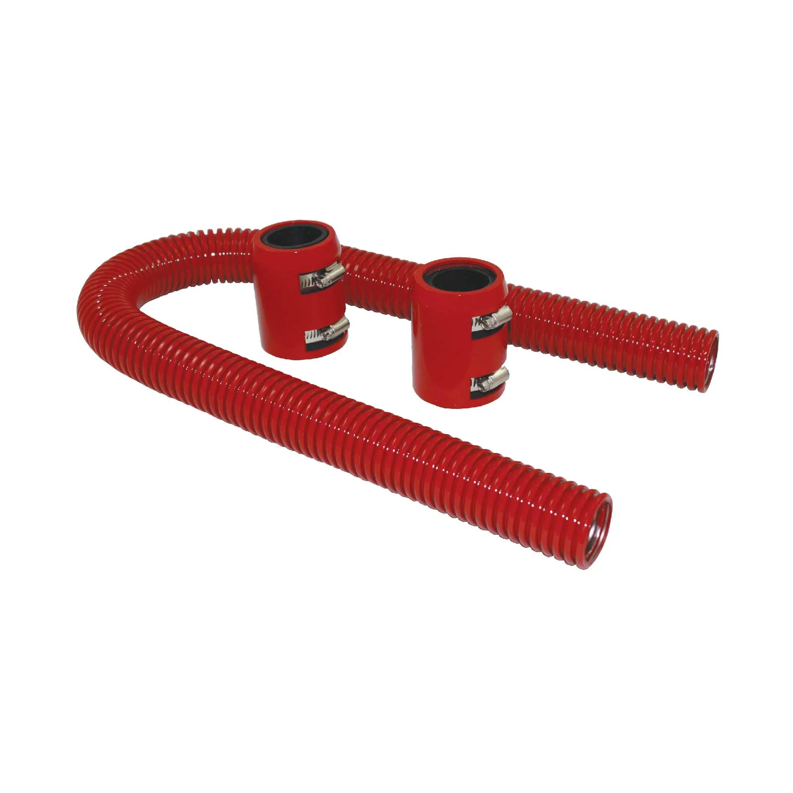 Red Stainless Steel Flexible Radiator Hose Kit - 48 Inches - Image 2