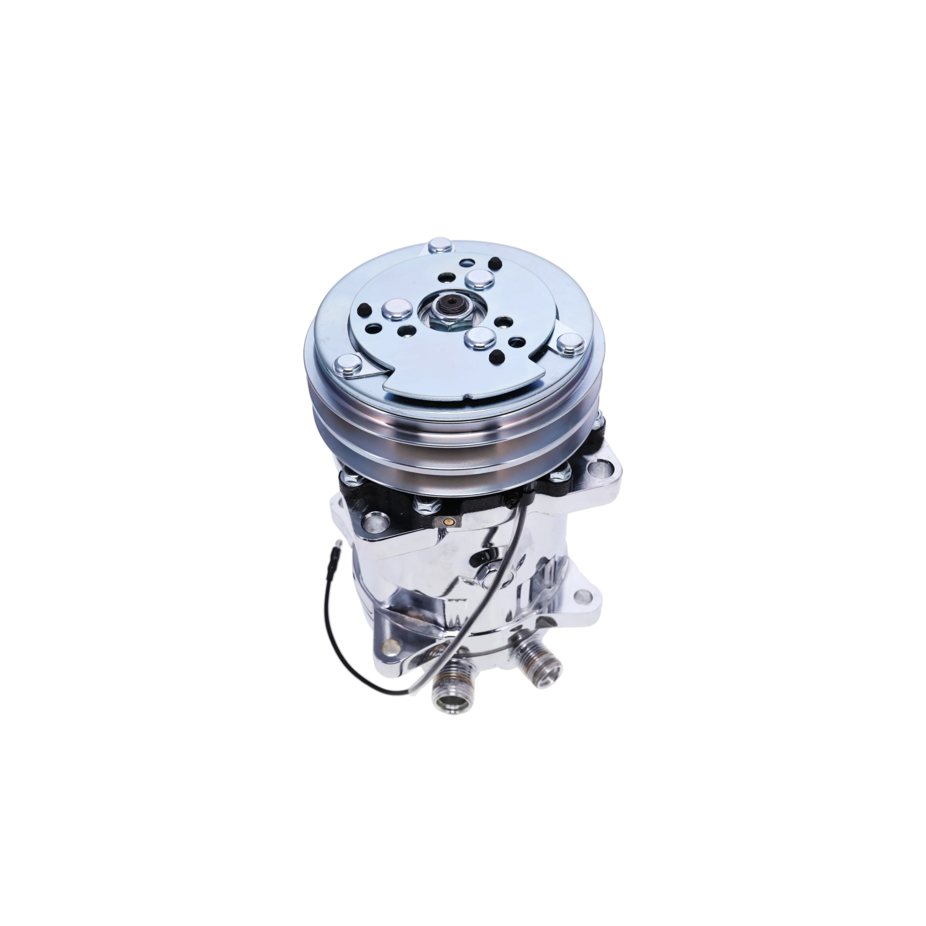 Sanden 508 Style Silver Clutch V-Belt A/C Compressor - Image 3