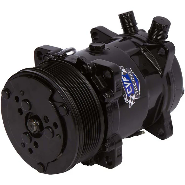 Sanden Style AC Compressor with 8 Rib Pulley - Image 2