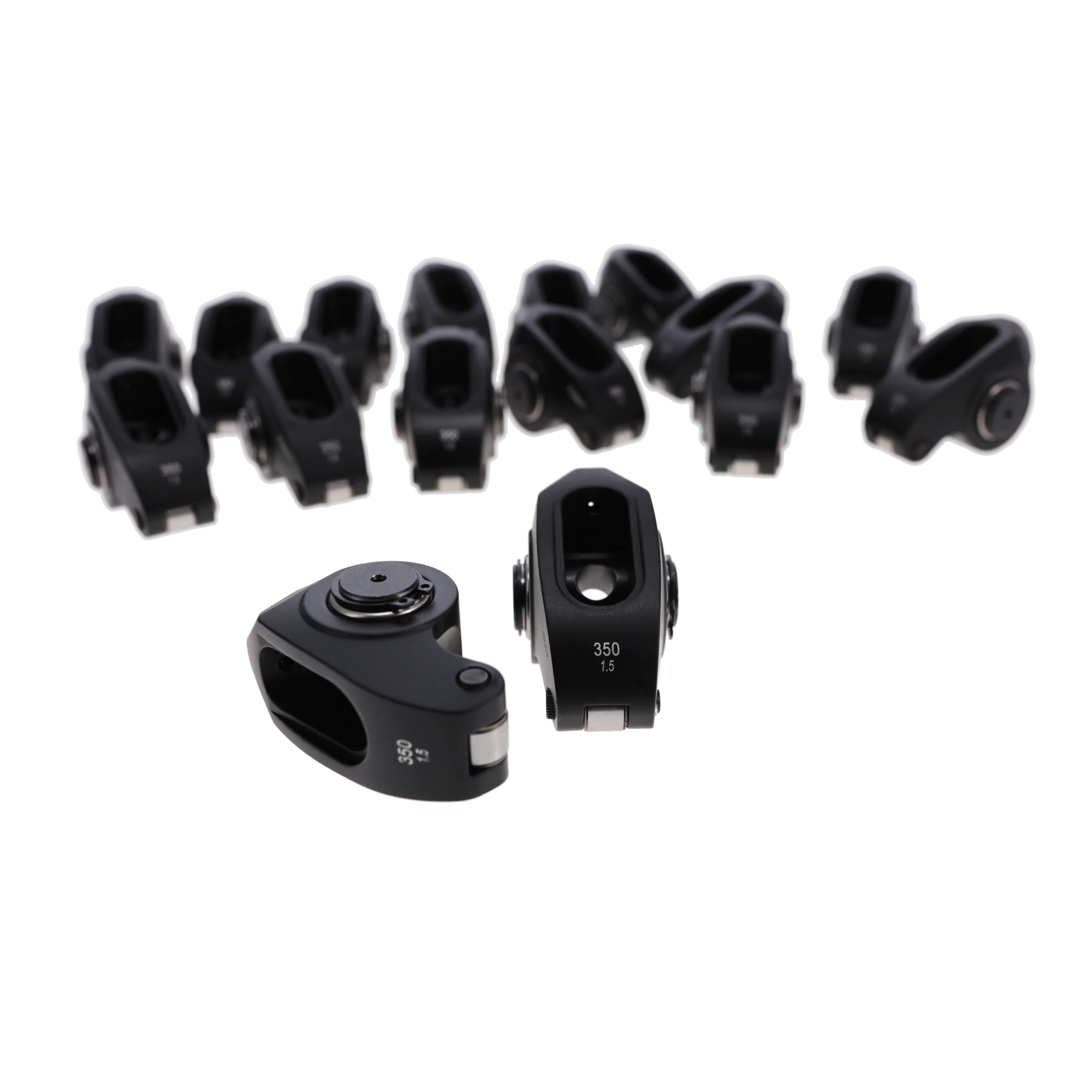 Small Block Chevy Pro Series 2024 Aluminum Roller Rocker Arms, 1.5 Ratio, 3/8 in. Stud, Needle Bearing Tip - Image 3