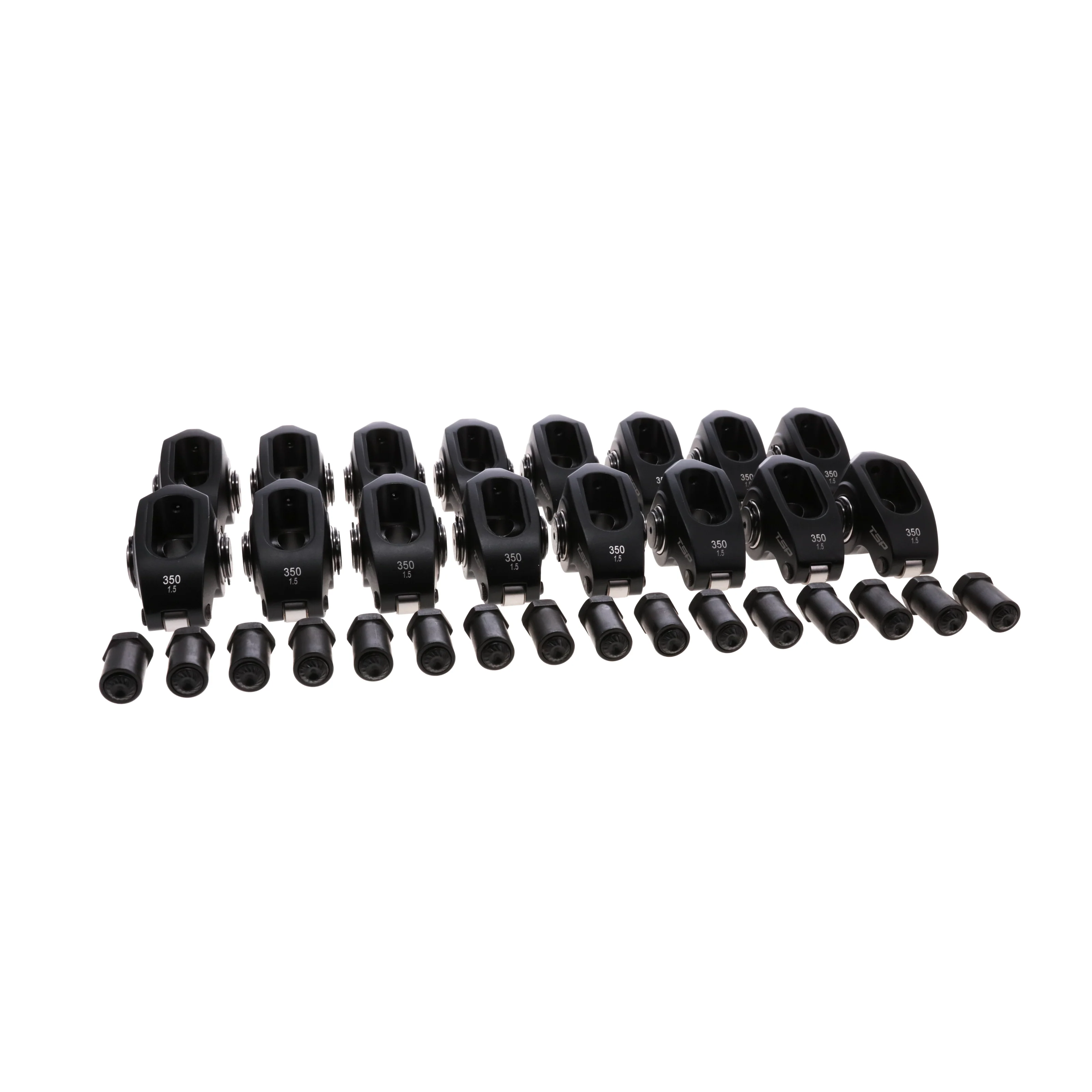 Small Block Chevy Pro Series 2024 Aluminum Roller Rocker Arms, 1.5 Ratio, 7/16 in. Stud, Needle Bearing Tip - Image 2