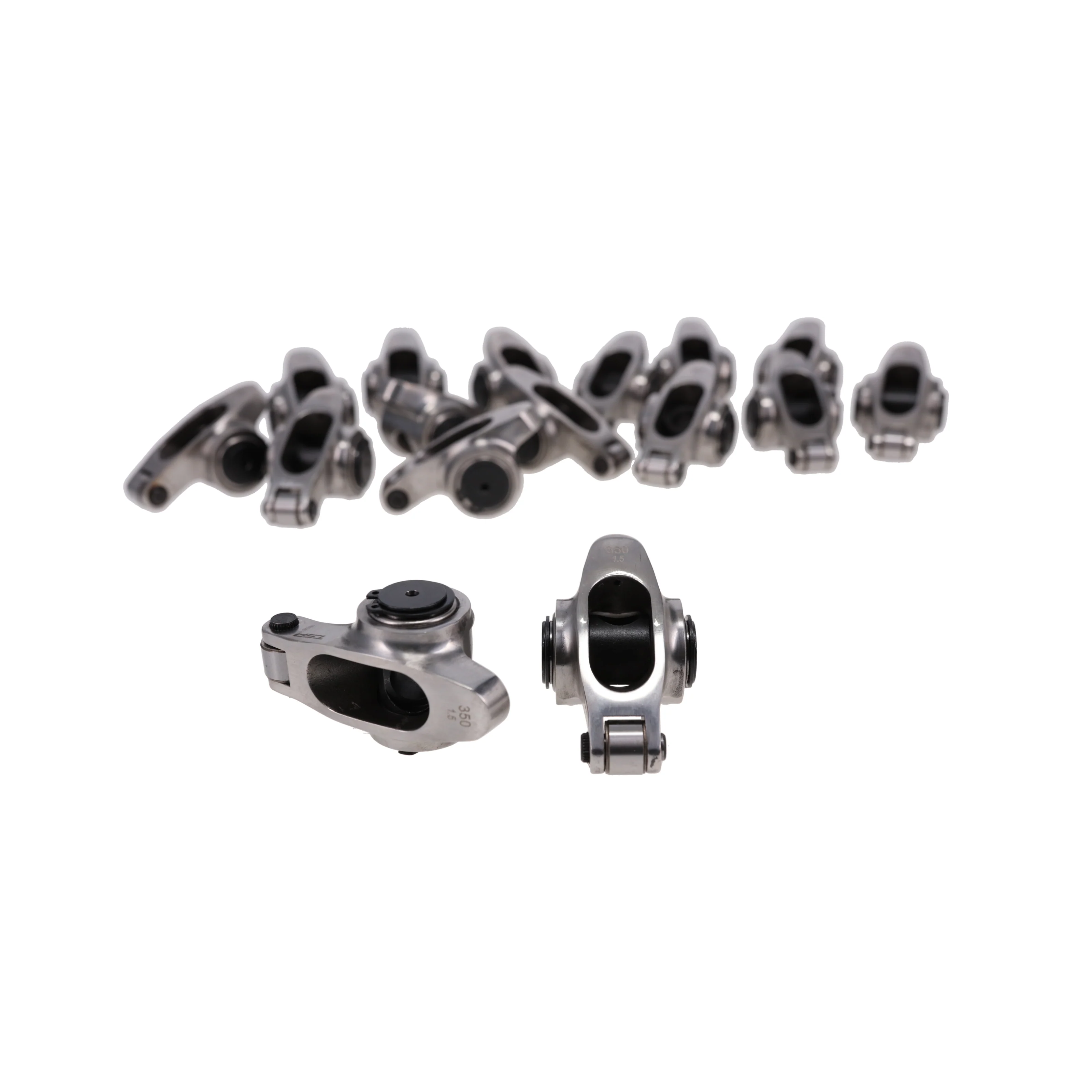 Small Block Chevy Pro Series Stainless Steel Rocker Arms, 1.5 Ratio, 7/16 in. Stud, Needle Bearing Tip - Image 3