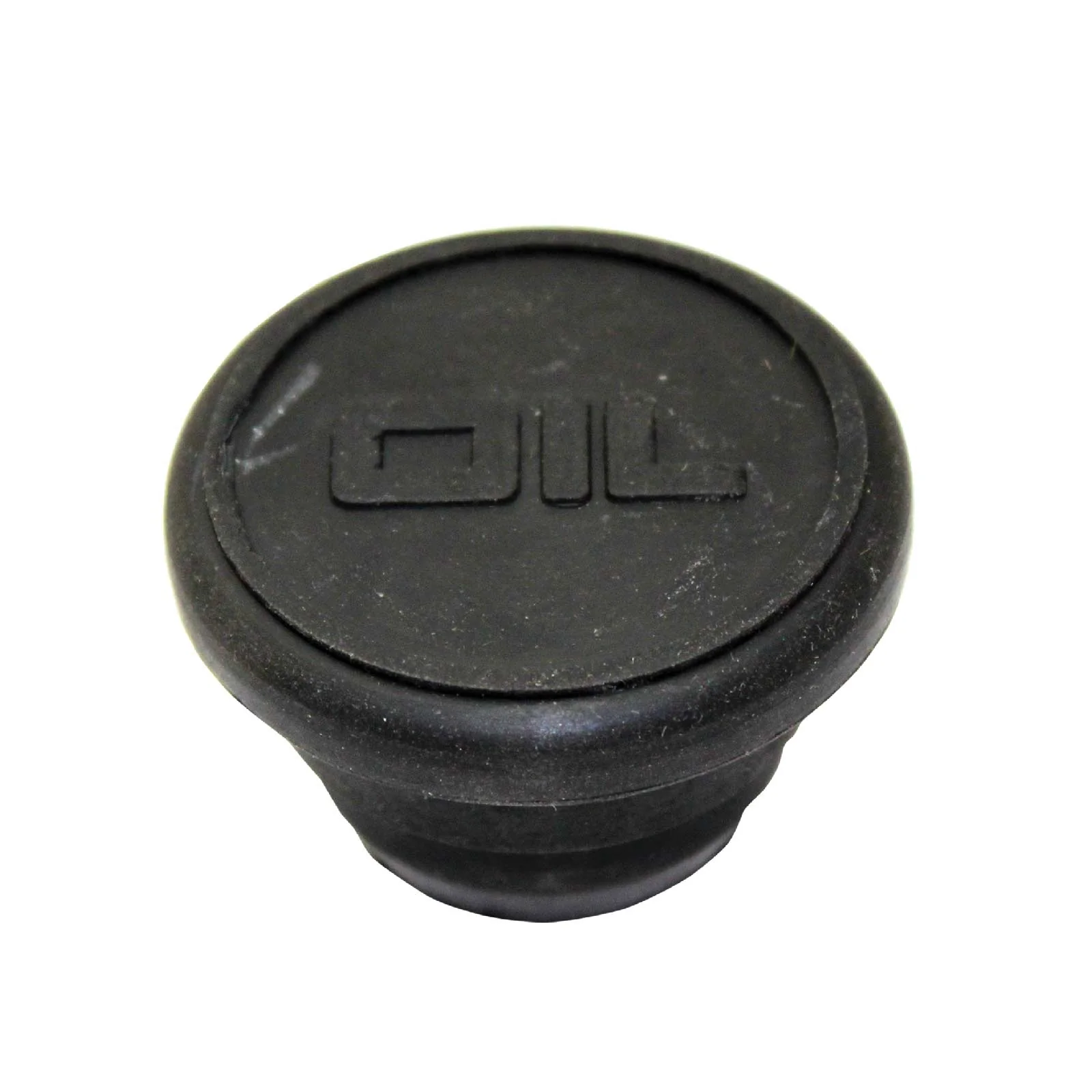Steel Push-In Oil Plug with "OIL" Logo - Black